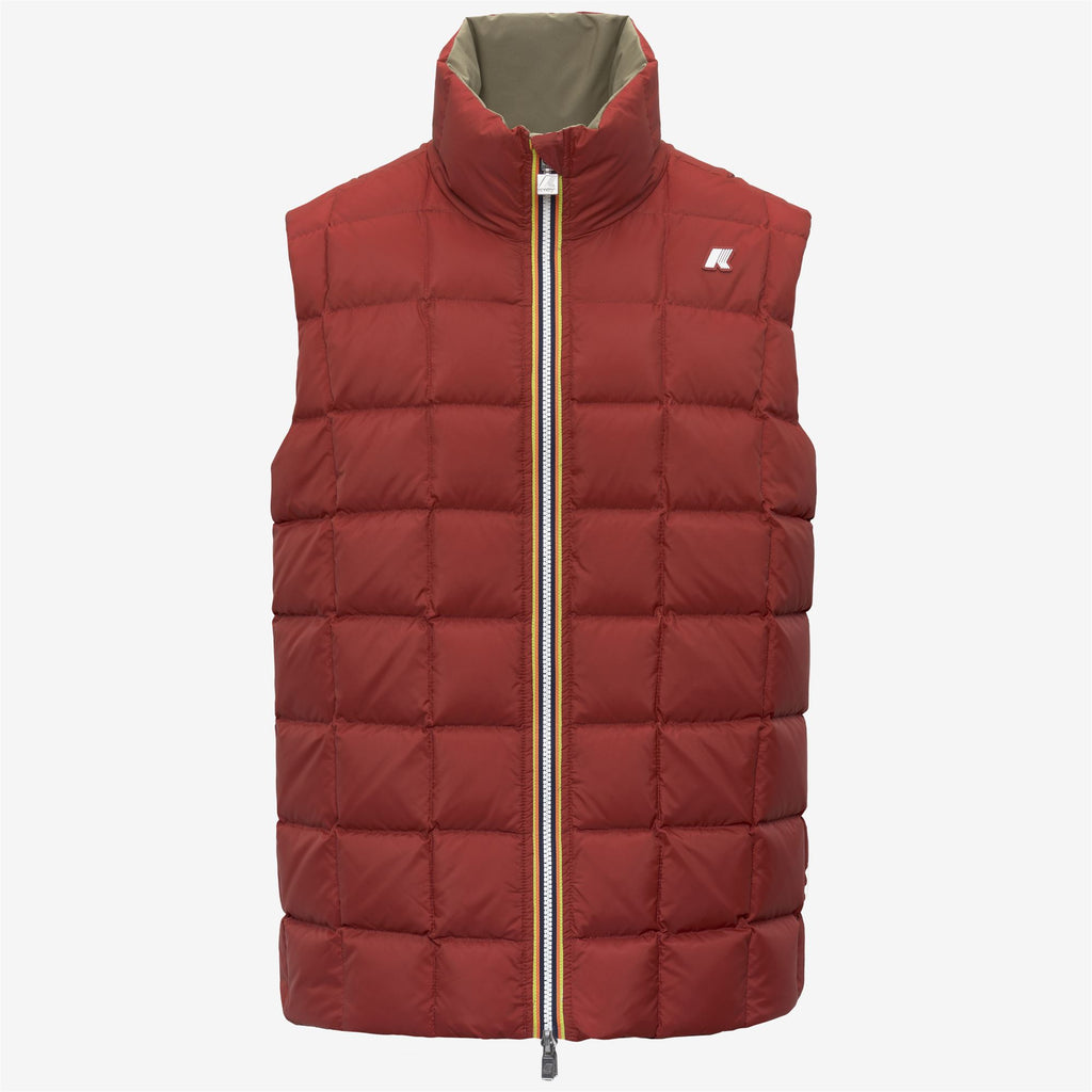 Jackets_Man_VALEN ST THERMO DOUBLE_Short_Green Army - Red Dk Chili - Commercial 2