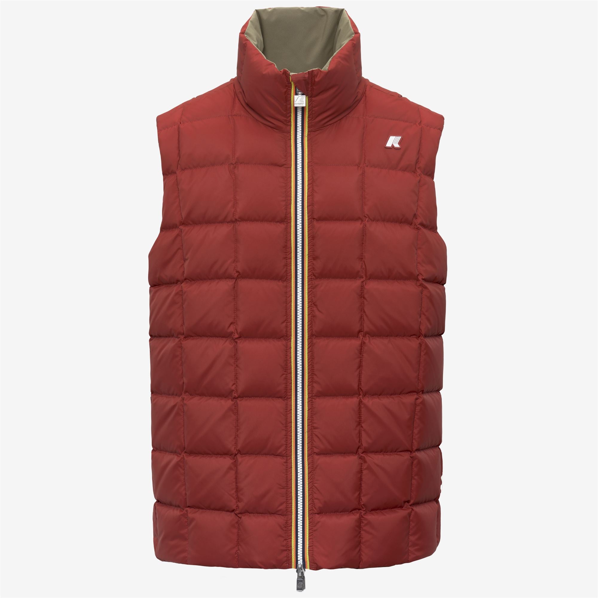Jackets_Man_VALEN ST THERMO DOUBLE_Short_Green Army - Red Dk Chili - Commercial 2