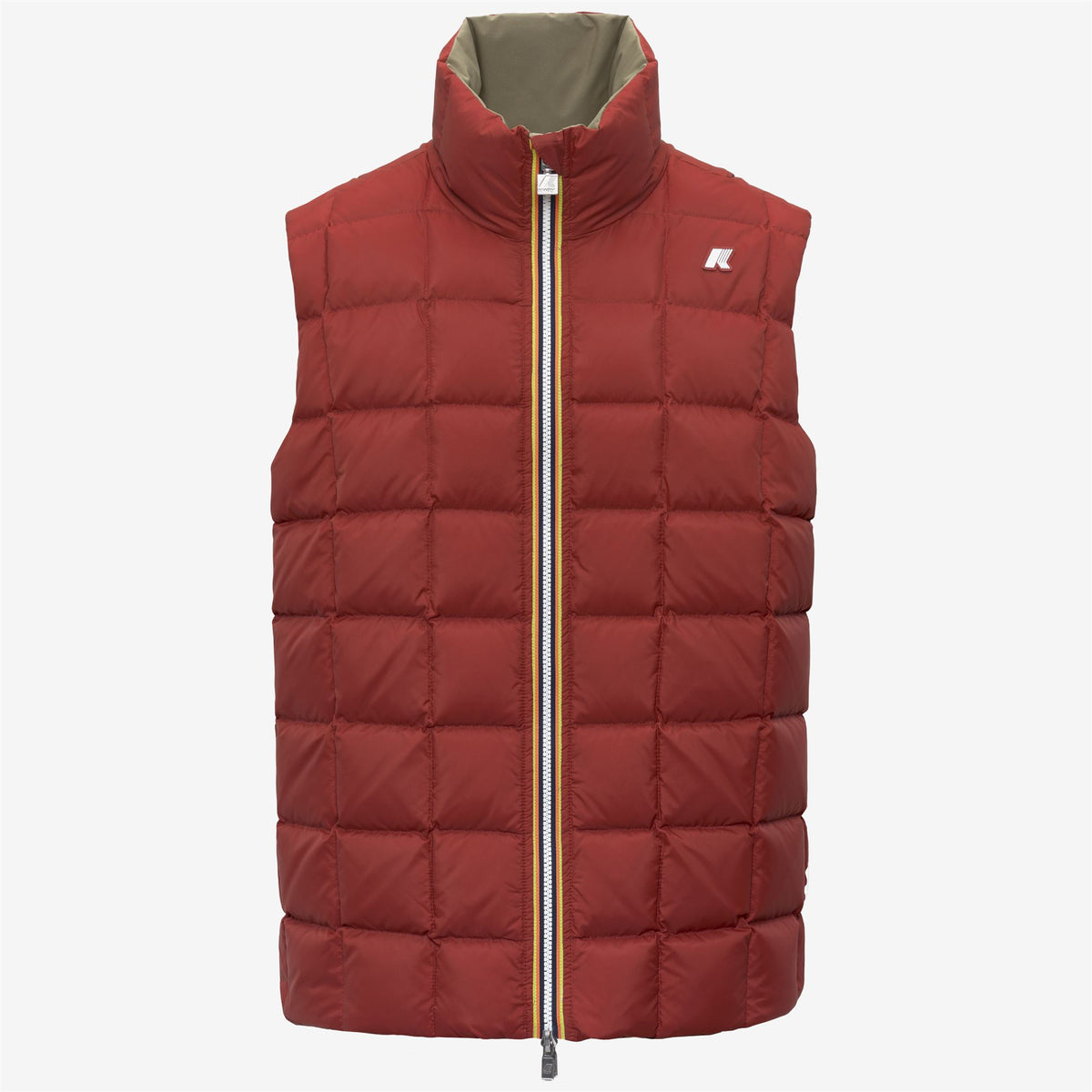 Jackets_Man_VALEN ST THERMO DOUBLE_Short_Green Army - Red Dk Chili - Commercial 2