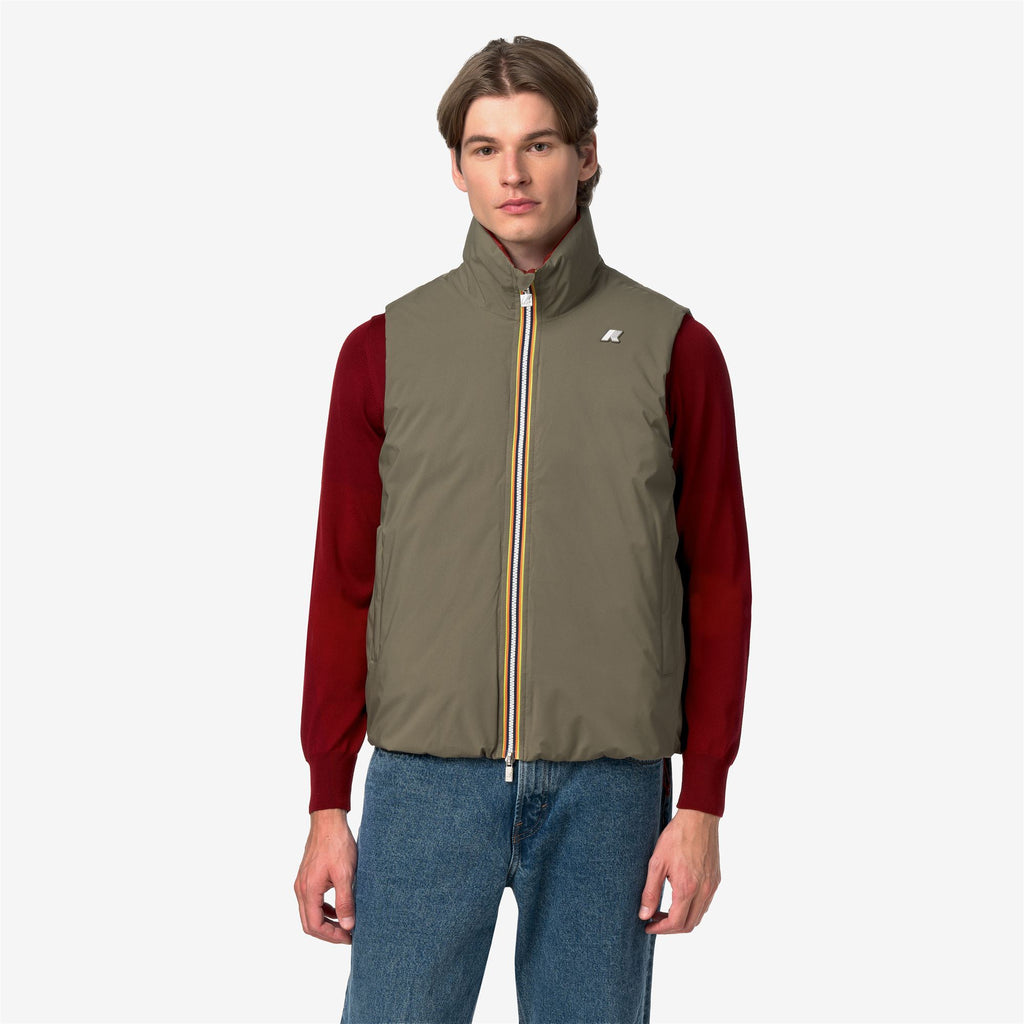Jackets_Man_VALEN ST THERMO DOUBLE_Short_Green Army - Red Dk Chili - Commercial 4