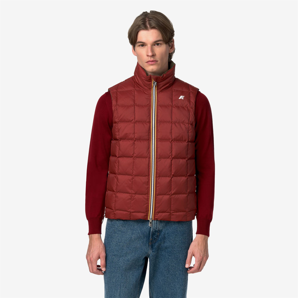 Jackets_Man_VALEN ST THERMO DOUBLE_Short_Green Army - Red Dk Chili - Commercial 3