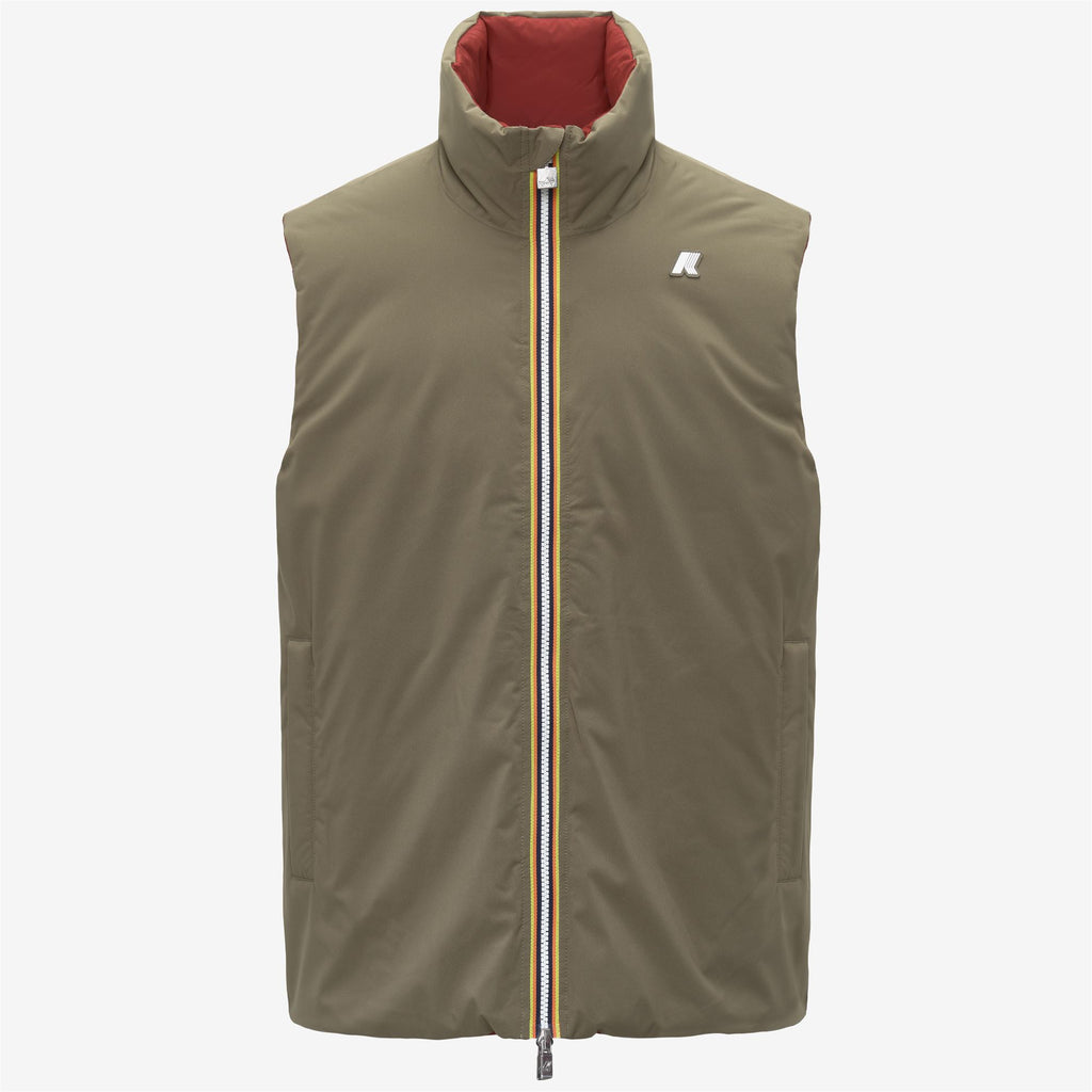 Jackets_Man_VALEN ST THERMO DOUBLE_Short_Green Army - Red Dk Chili - Commercial 1