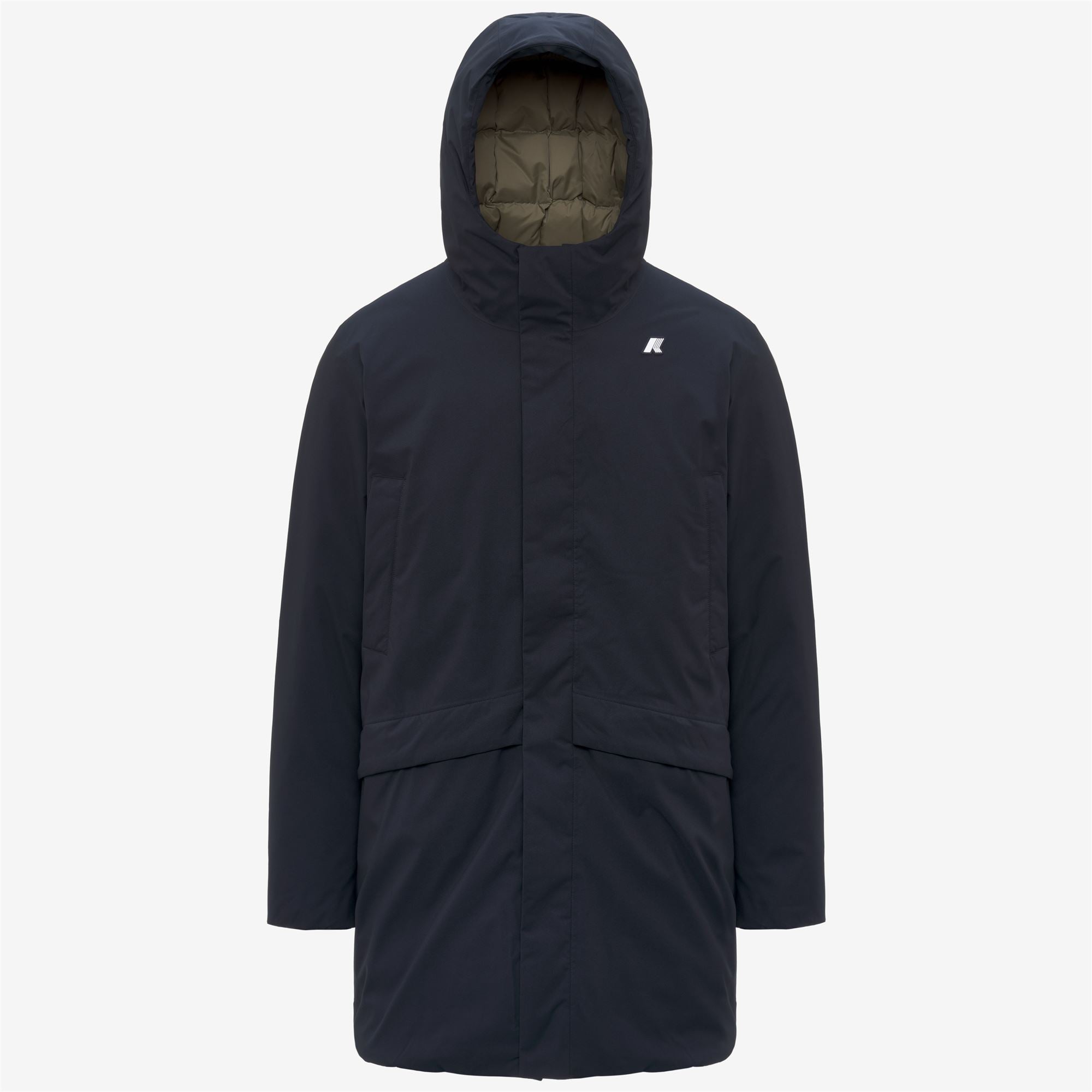 Jackets_Man_JARNO ST THERMO_3/4 Length_Blue Depth - Green Army - Commercial 7