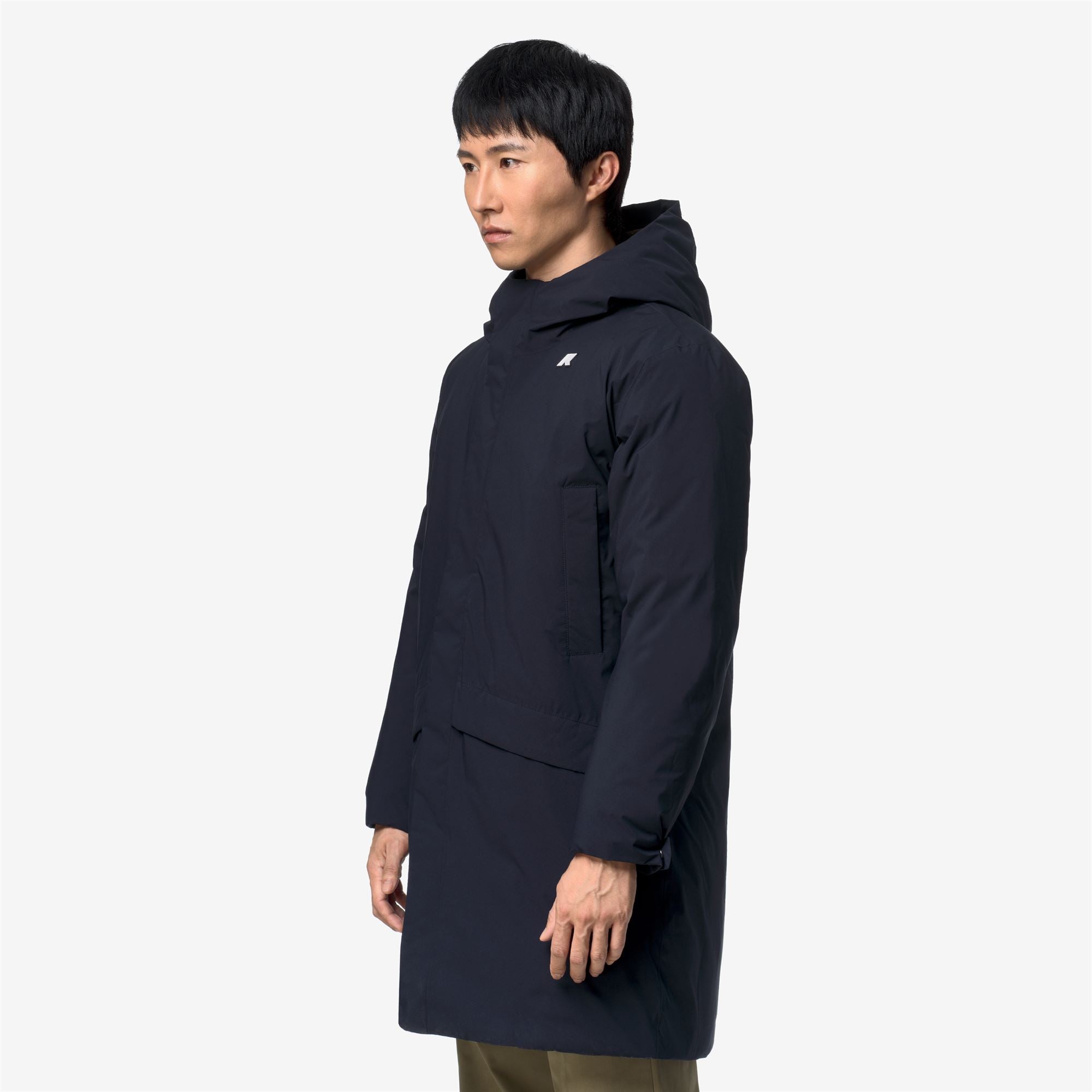 Jackets_Man_JARNO ST THERMO_3/4 Length_Blue Depth - Green Army - Commercial 5