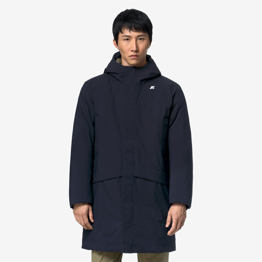 Jackets_Man_JARNO ST THERMO_3/4 Length_Blue Depth - Green Army - Commercial 4