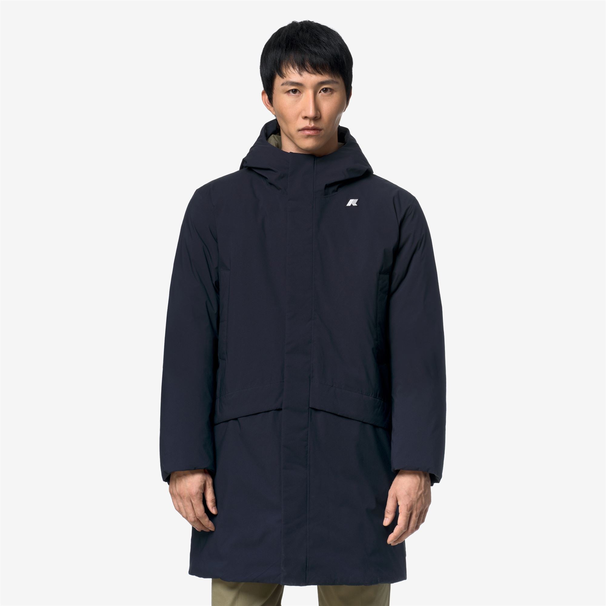 Jackets_Man_JARNO ST THERMO_3/4 Length_Blue Depth - Green Army - Commercial 4
