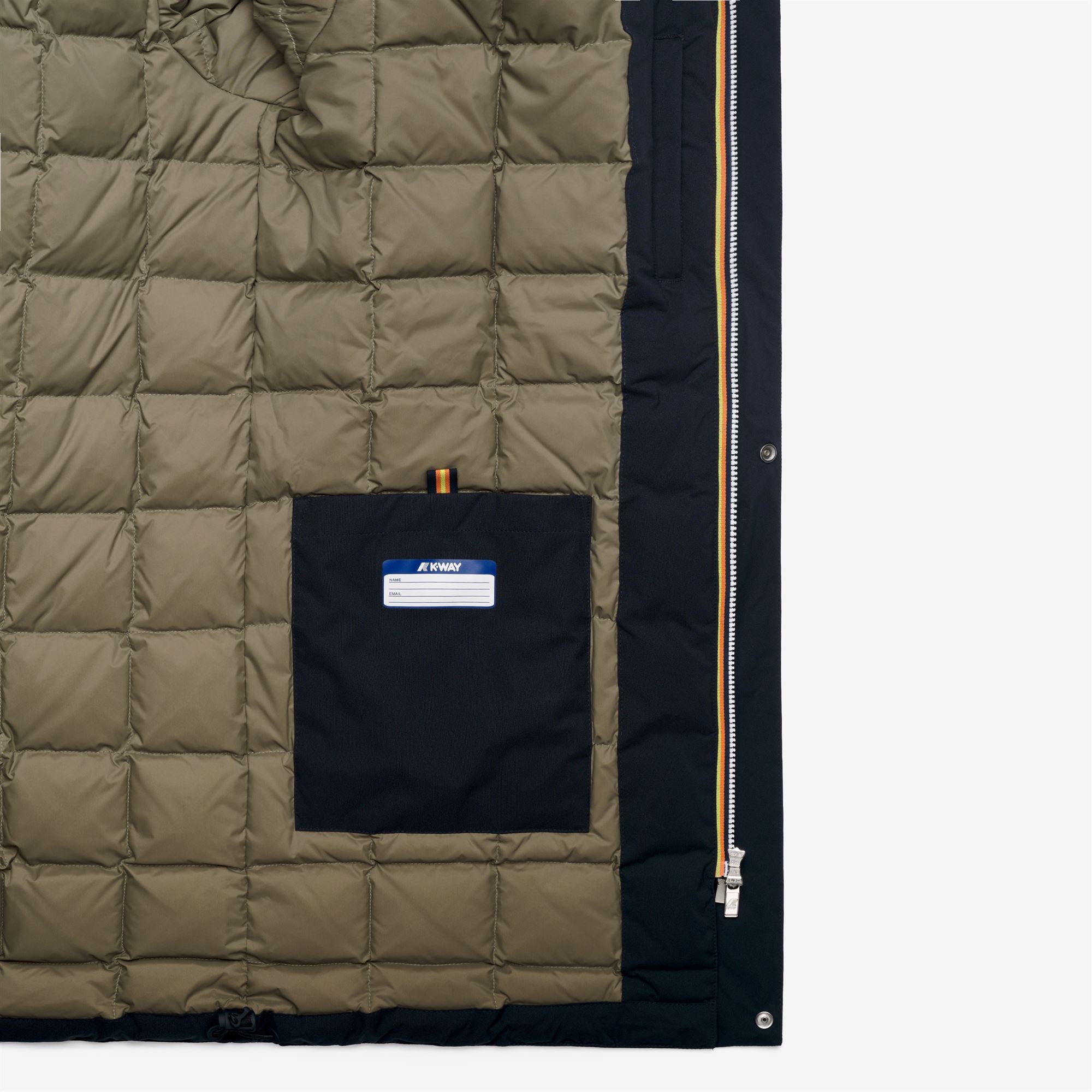 Jackets_Man_JARNO ST THERMO_3/4 Length_Blue Depth - Green Army - Commercial 2