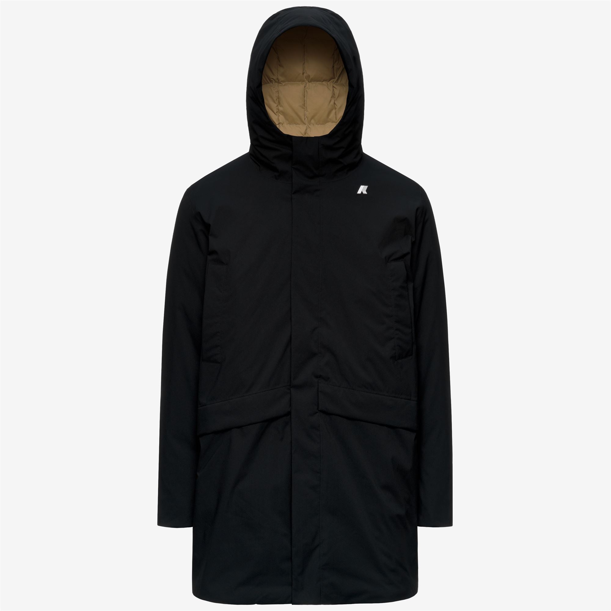Jackets_Man_JARNO ST THERMO_3/4 Length_Black Pure - Beige Khaki - Commercial 1