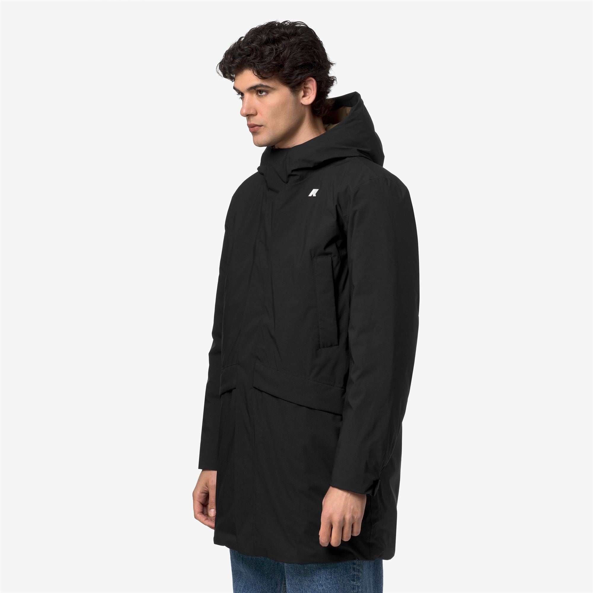 Jackets_Man_JARNO ST THERMO_3/4 Length_Black Pure - Beige Khaki - Commercial 5