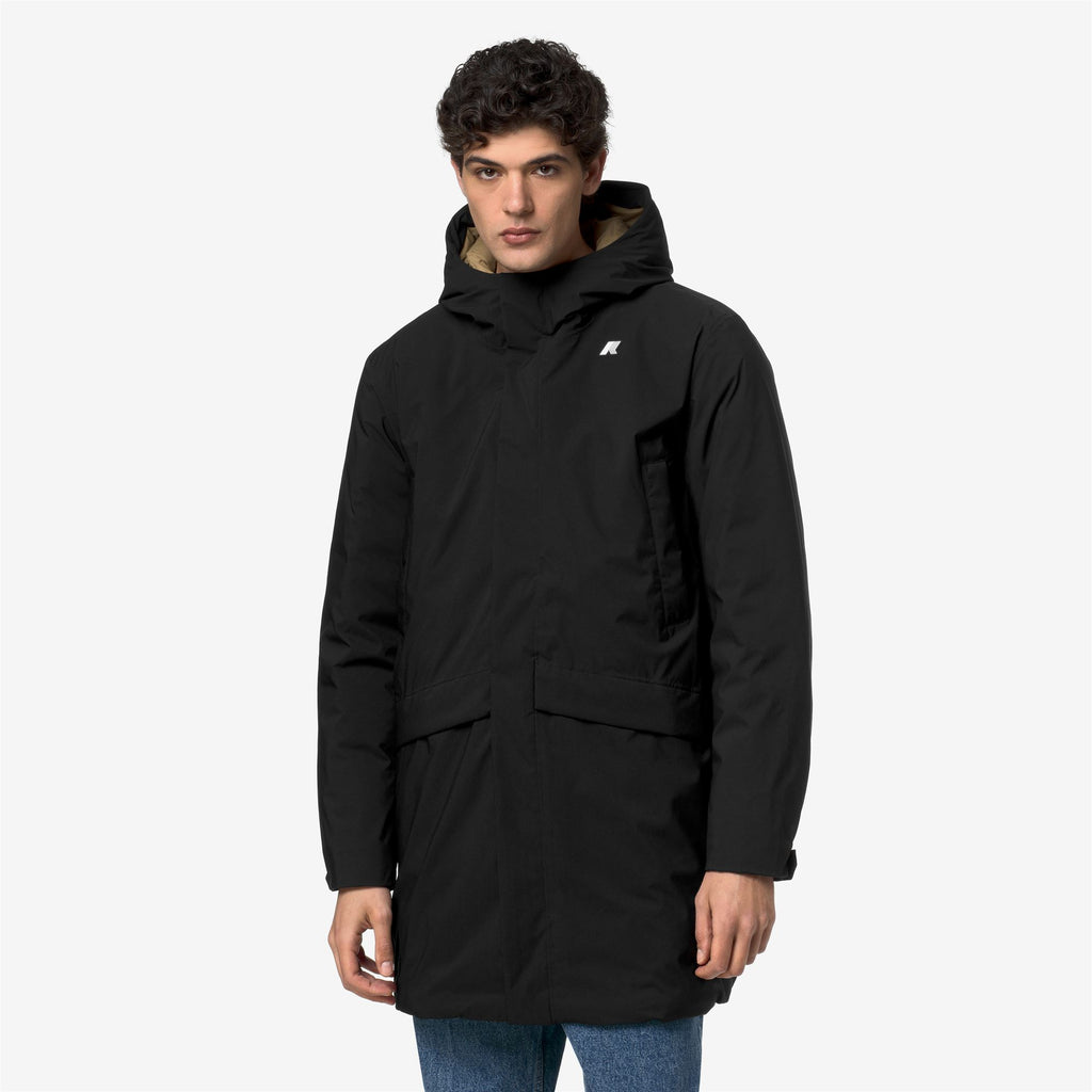 Jackets_Man_JARNO ST THERMO_3/4 Length_Black Pure - Beige Khaki - Commercial 4