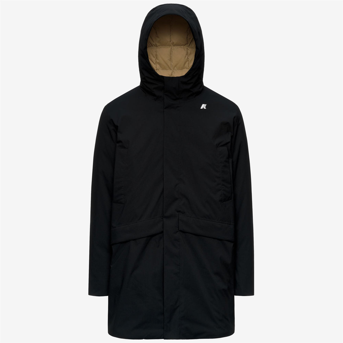 Jackets_Man_JARNO ST THERMO_3/4 Length_Black Pure - Beige Khaki - Commercial 1