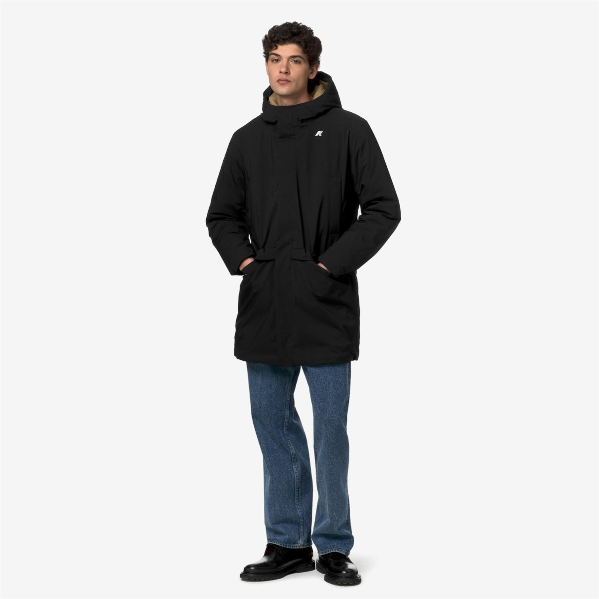 Jackets_Man_JARNO ST THERMO_3/4 Length_Black Pure - Beige Khaki - Commercial 7