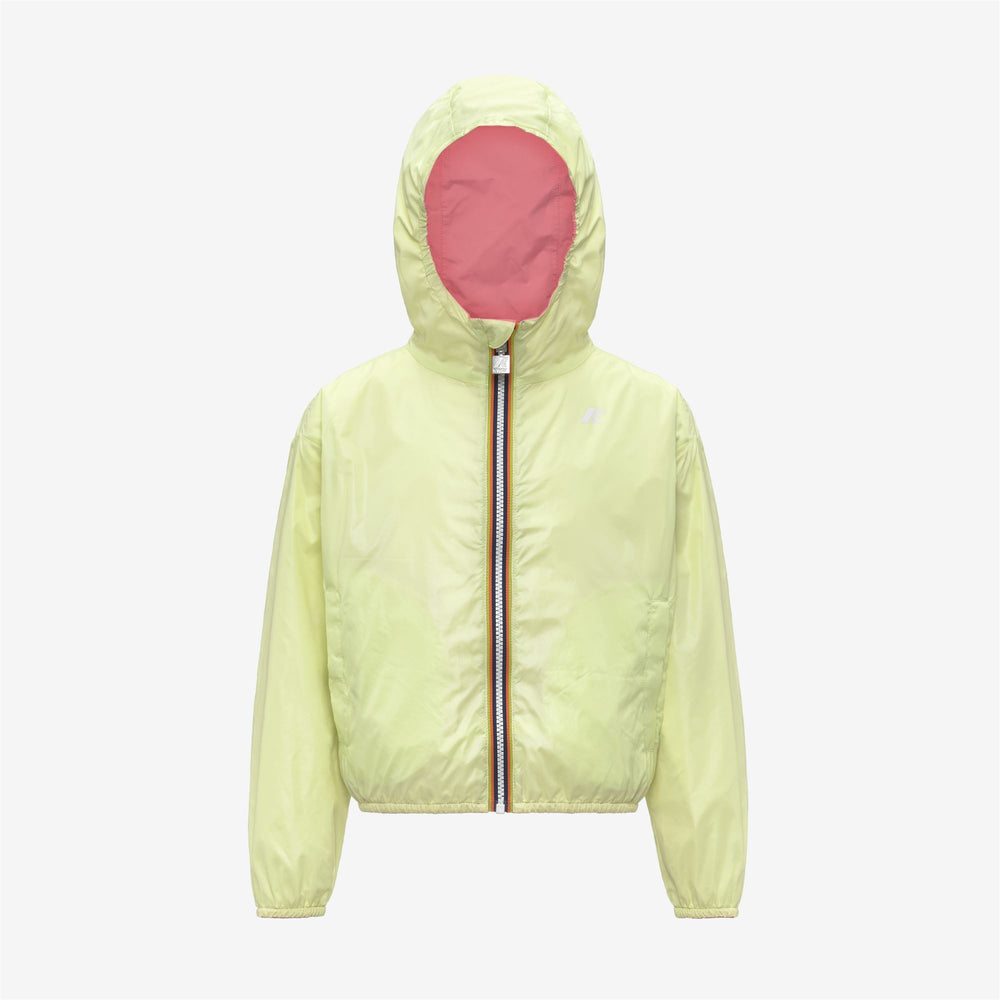 P. LAURETTE PLUS.2 DOUBLE - Vestes - Court - Fille - Pink Geranium-Yellow Lime 02