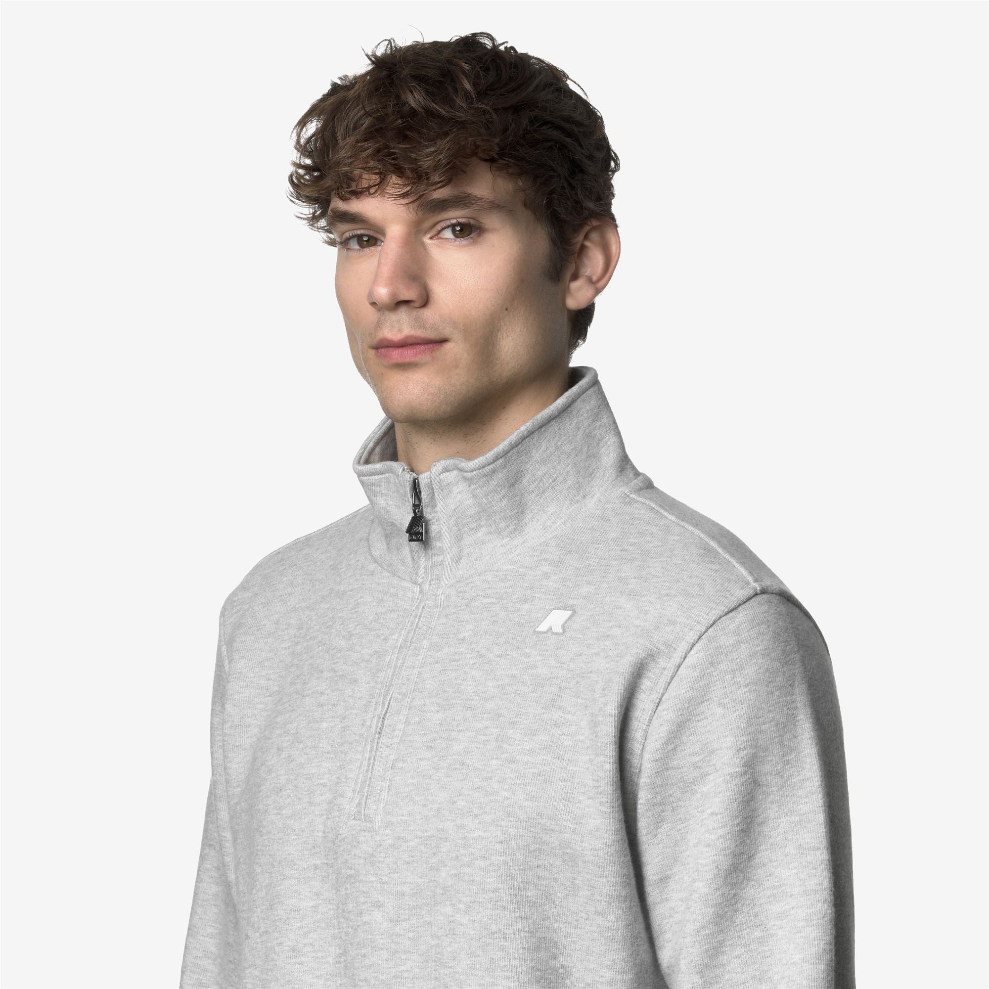 Fleece_MAN_FINNICK HEAVY FLEECE_Pull Over_GREY MEL - Commercial 7