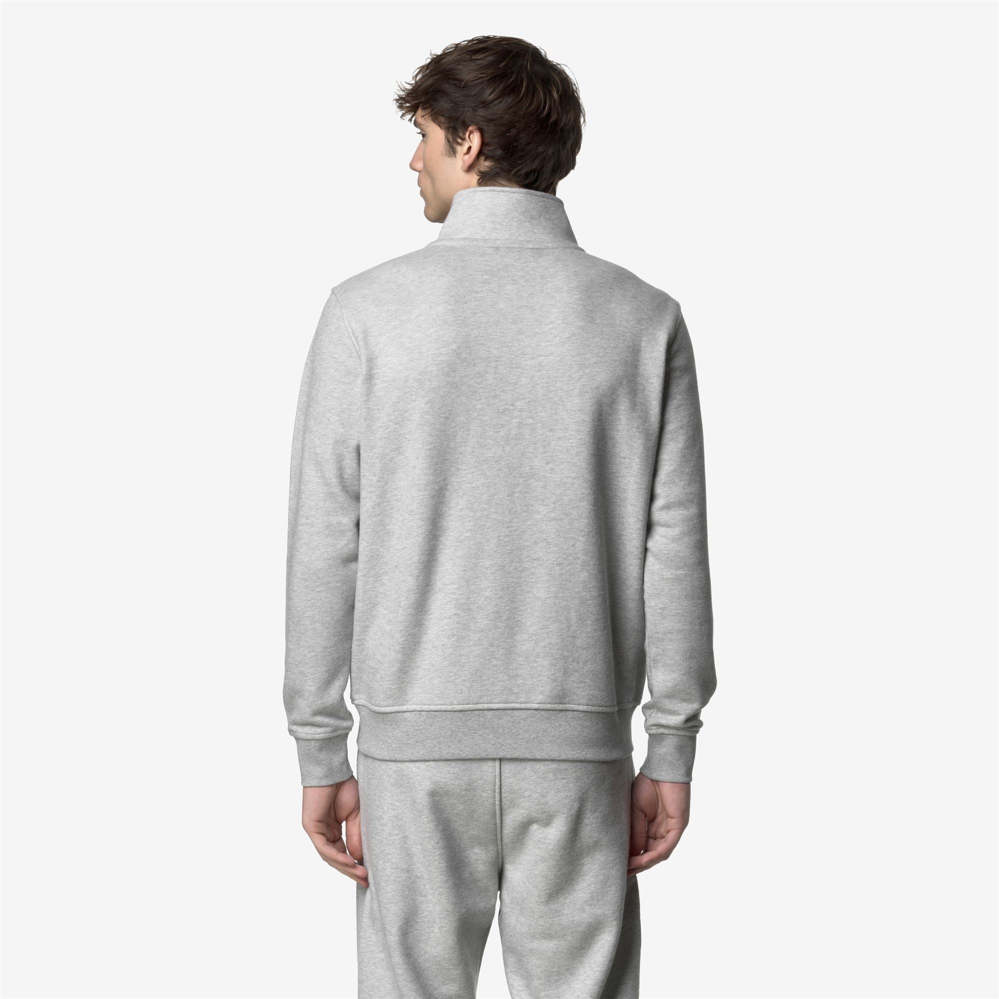 Fleece_MAN_FINNICK HEAVY FLEECE_Pull Over_GREY MEL - Commercial 6