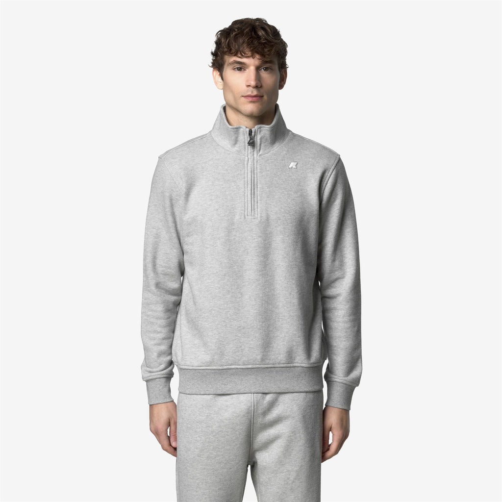 Fleece_MAN_FINNICK HEAVY FLEECE_Pull Over_GREY MEL - Commercial 4