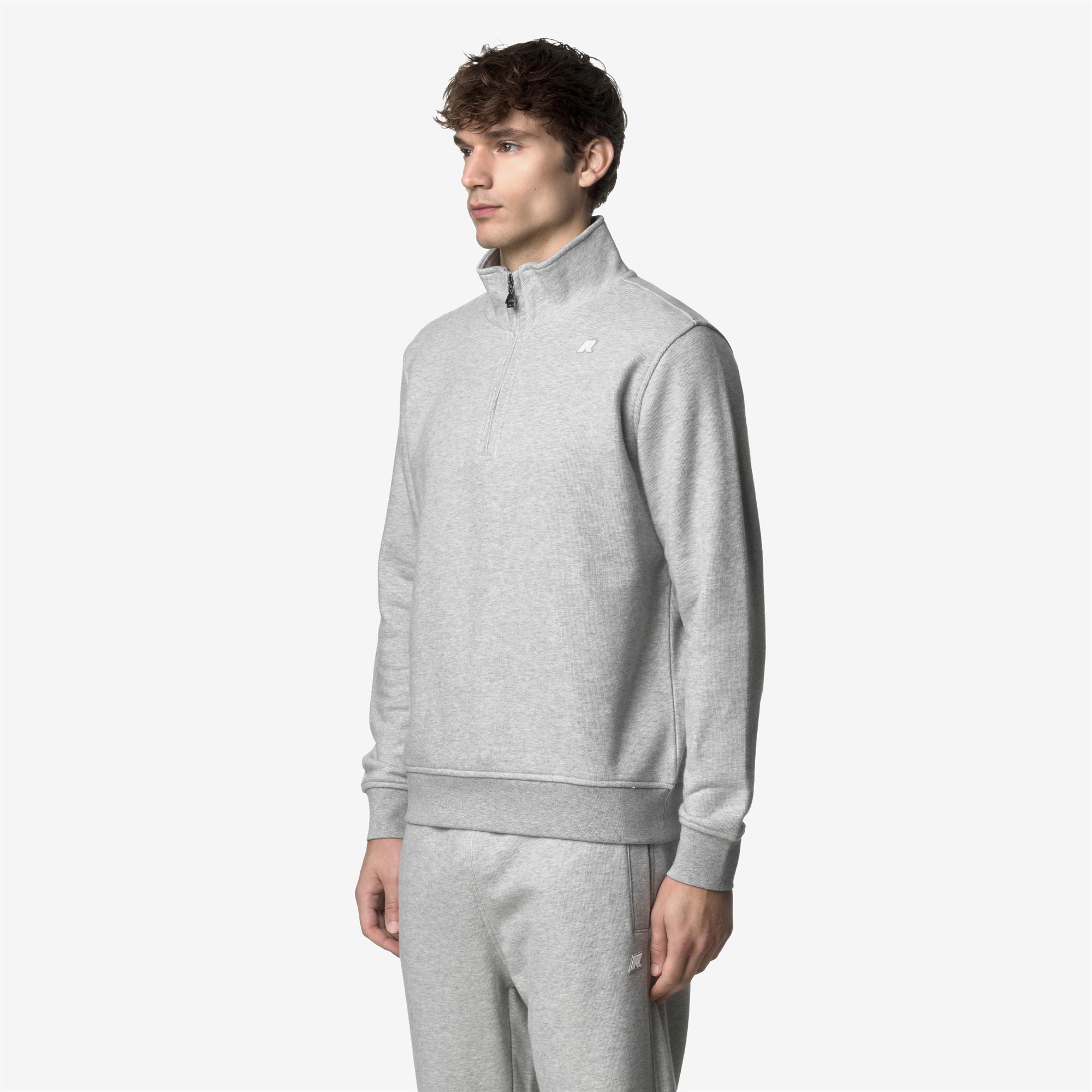 Fleece_MAN_FINNICK HEAVY FLEECE_Pull Over_GREY MEL - Commercial 5