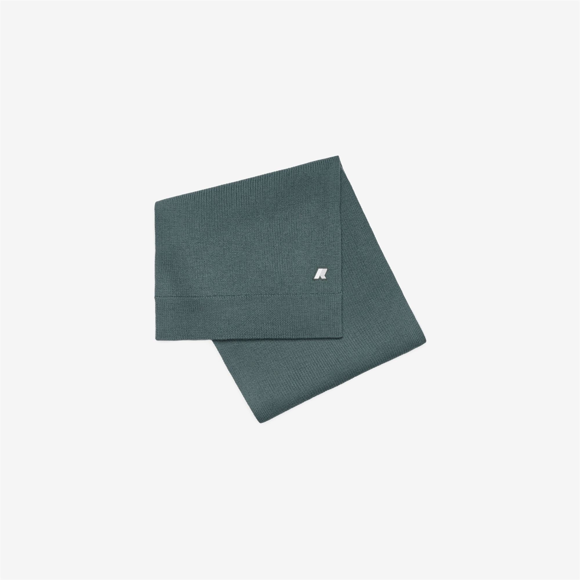 Scarves_Unisex_ETIENNE CARDIGAN STITCH WOOL_Scarf_Green Balsam - Commercial 1
