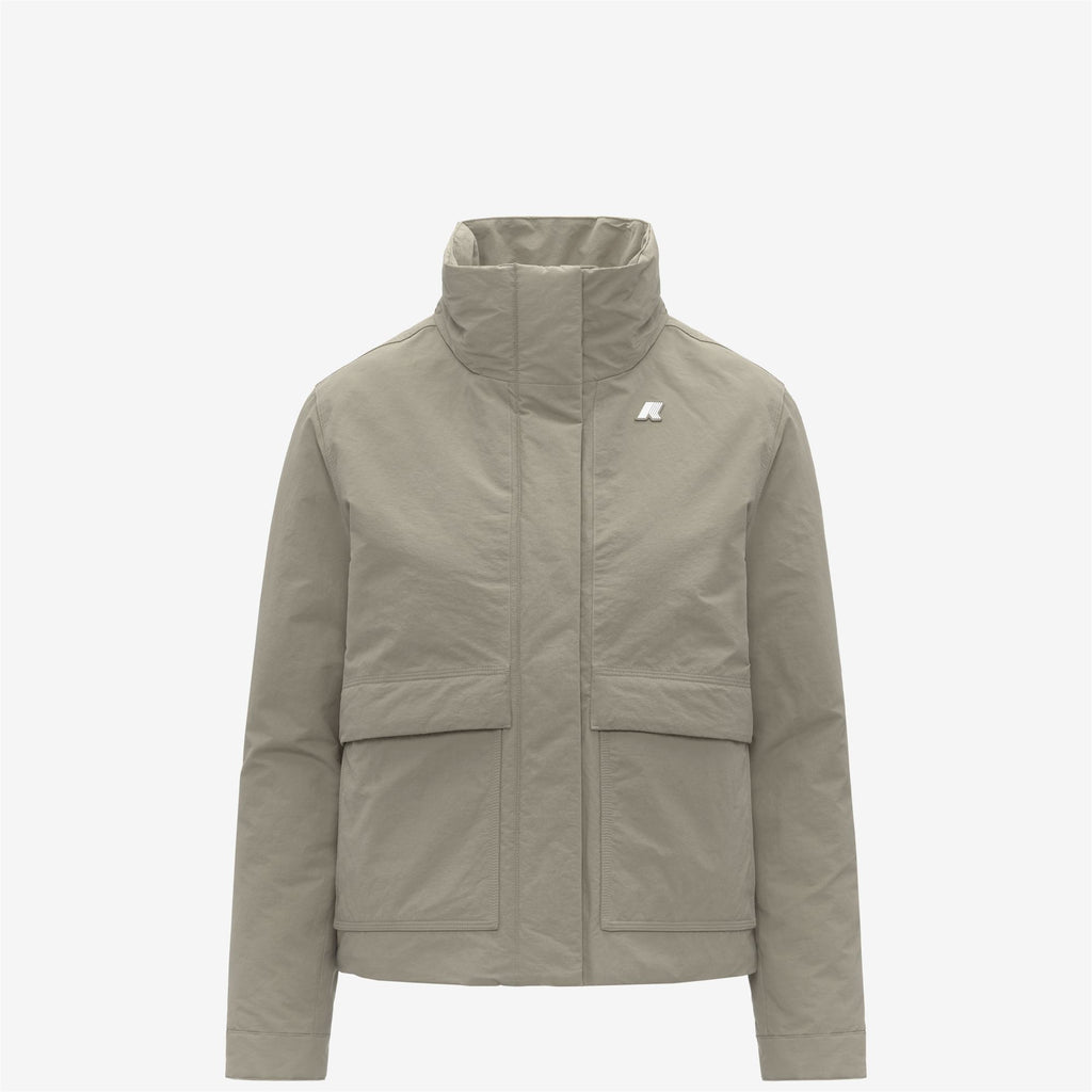 Jackets_WOMAN_KALI WARM COTTON NYLON_Short_Green Oak - Commercial 2