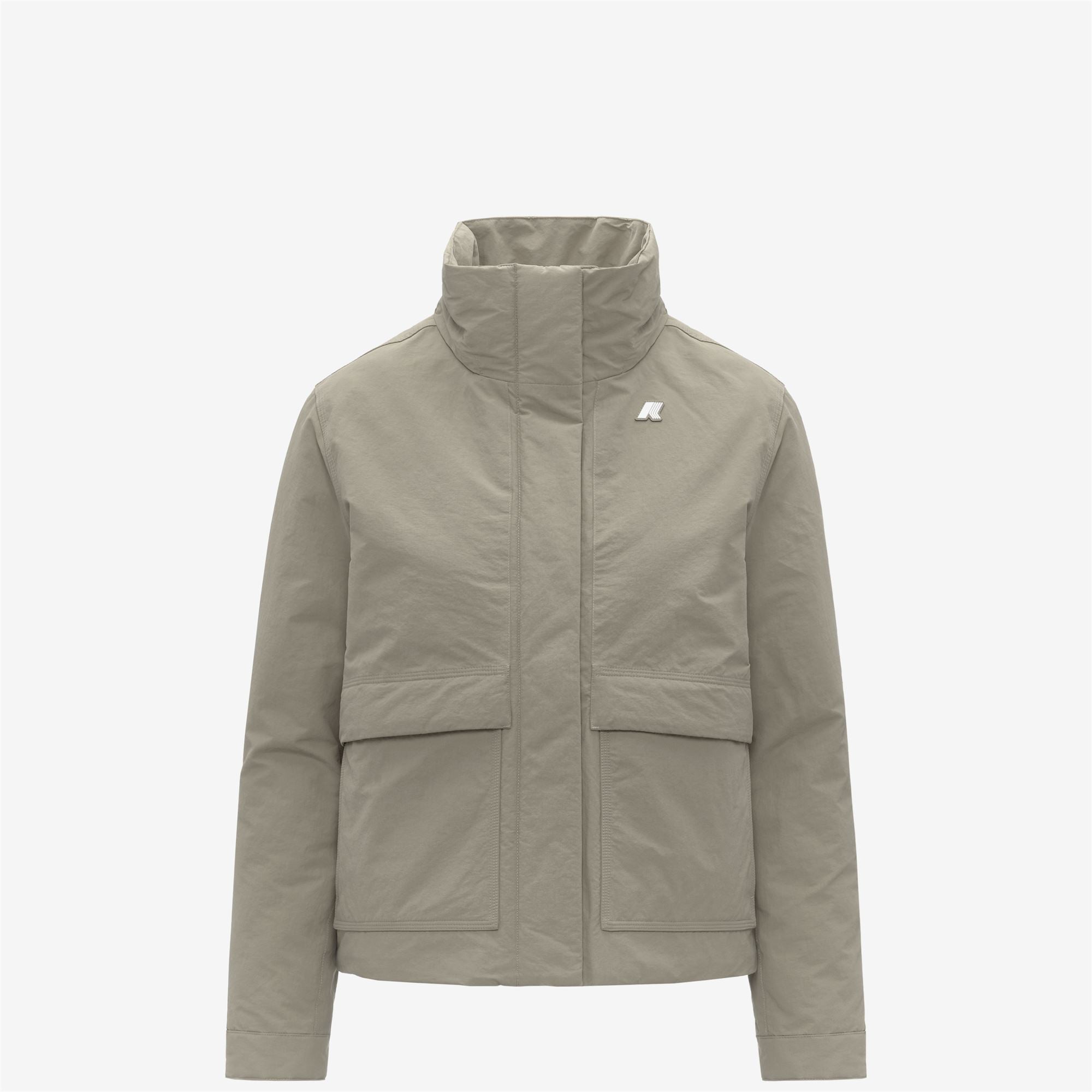 Jackets_WOMAN_KALI WARM COTTON NYLON_Short_Green Oak - Commercial 2