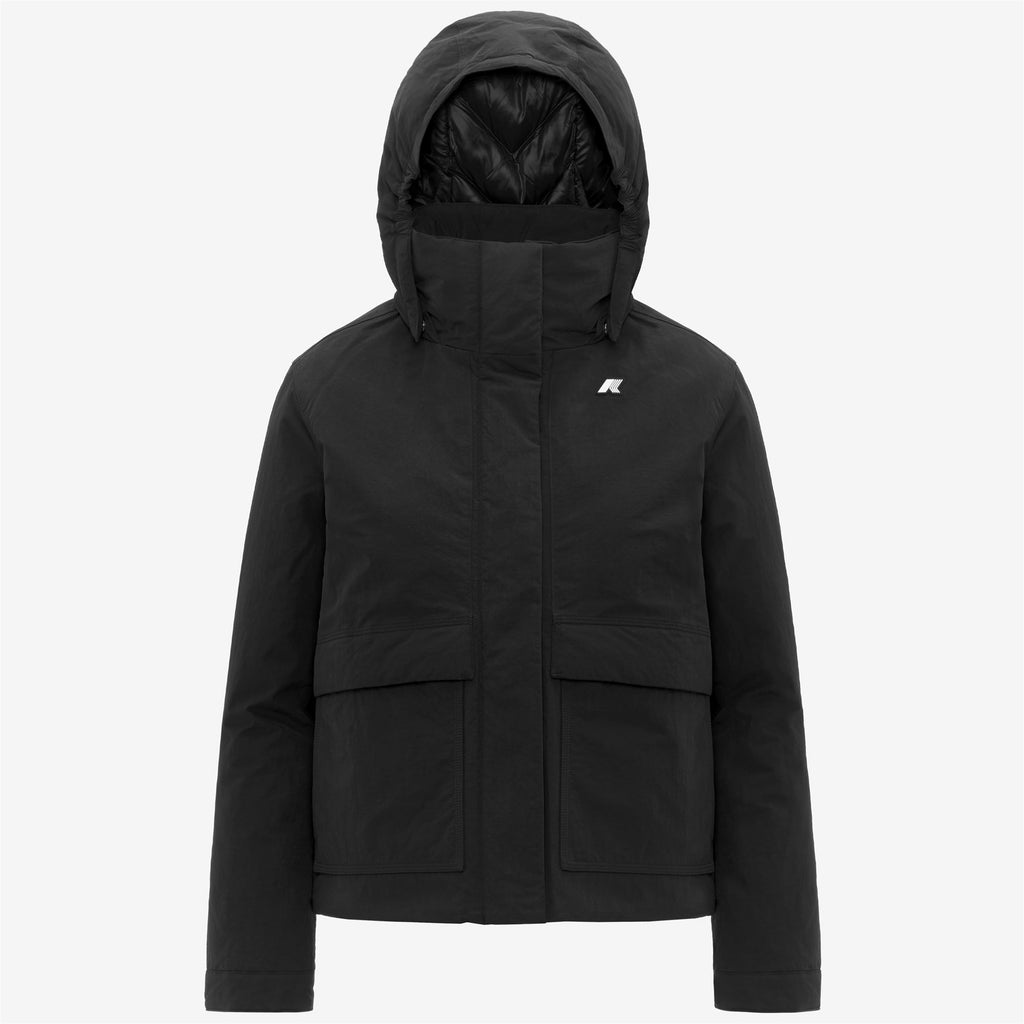 Jackets_WOMAN_KALI WARM COTTON NYLON_Short_Black Pure - Black Pure - Commercial 1