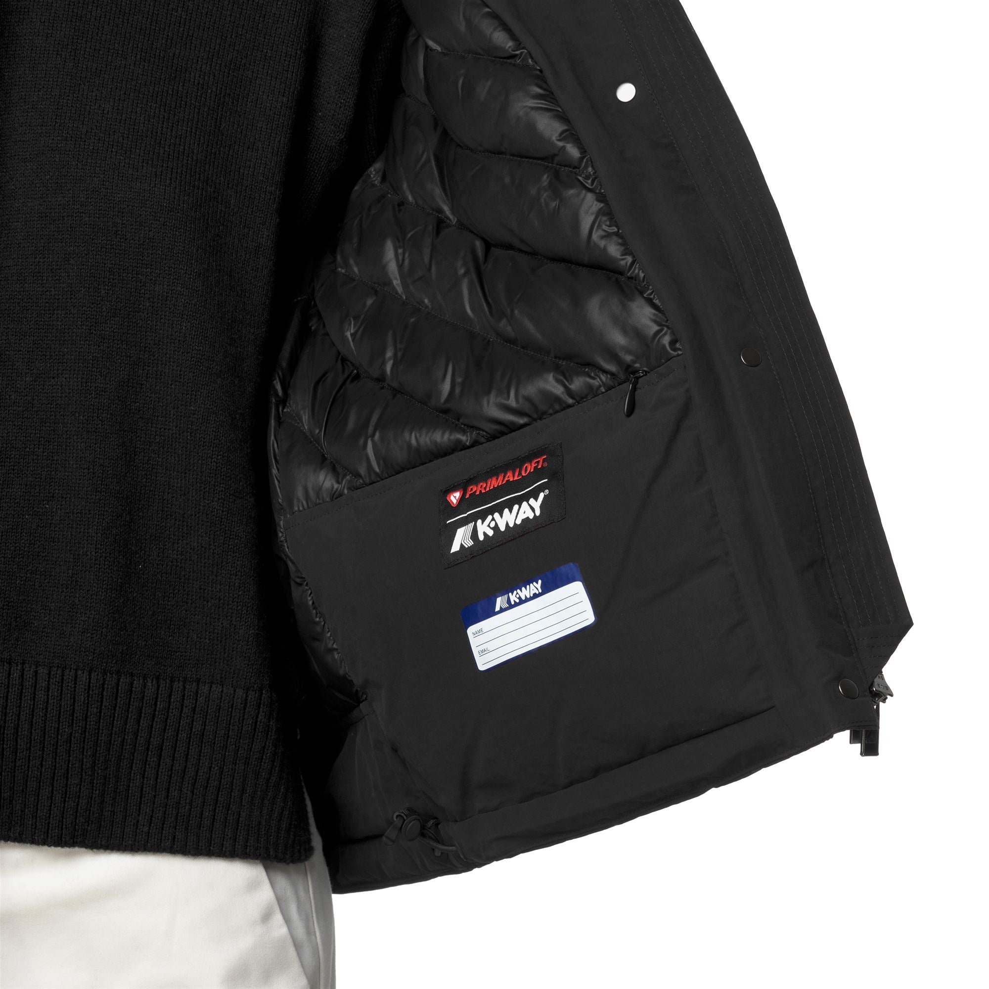 Jackets_WOMAN_KALI WARM COTTON NYLON_Short_Black Pure - Black Pure - Commercial 7