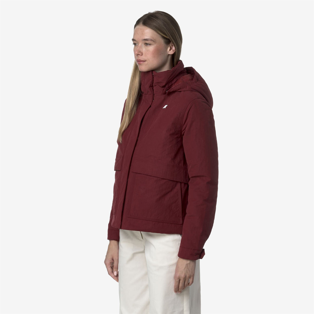 KALI WARM COTTON NYLON - Jackets - Short - WOMAN - Red Syrah