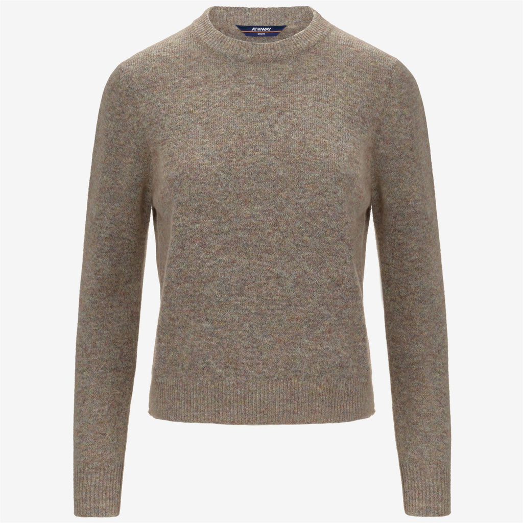 Knitwear_WOMAN_CLARISSE WOOL STRETCH_Pull Over_Pink Dust Mix - Commercial 1