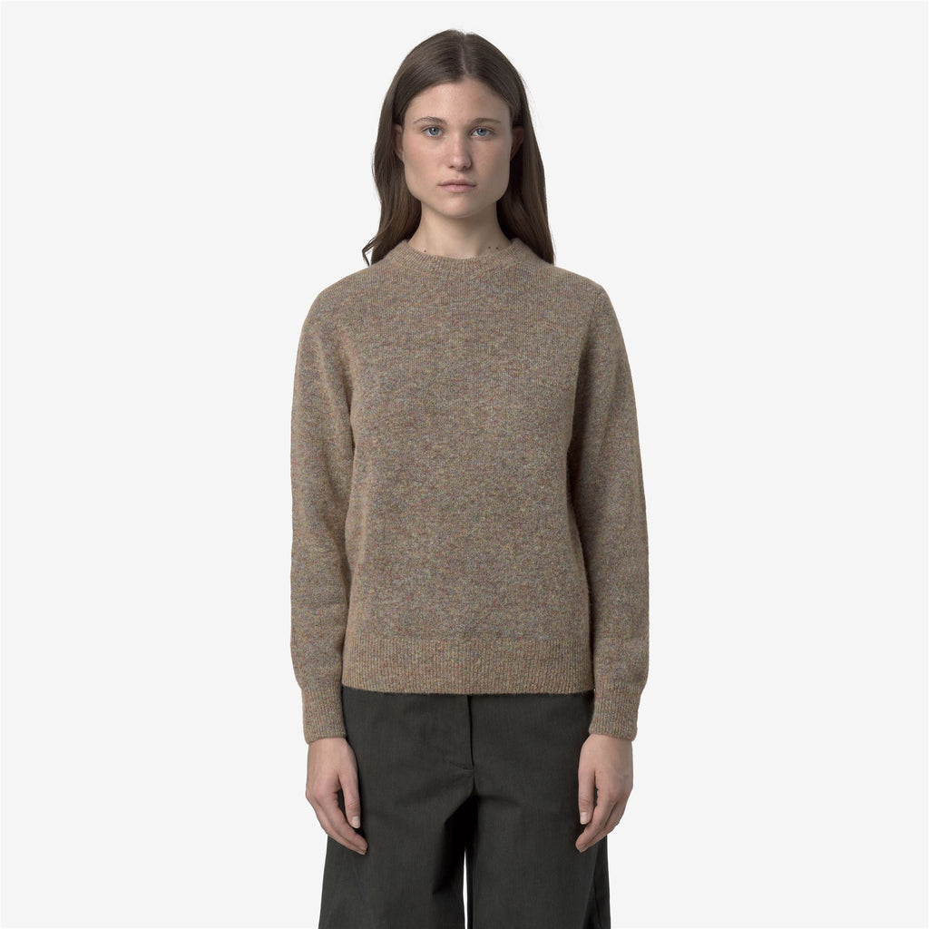 Knitwear_WOMAN_CLARISSE WOOL STRETCH_Pull Over_Pink Dust Mix - Commercial 4