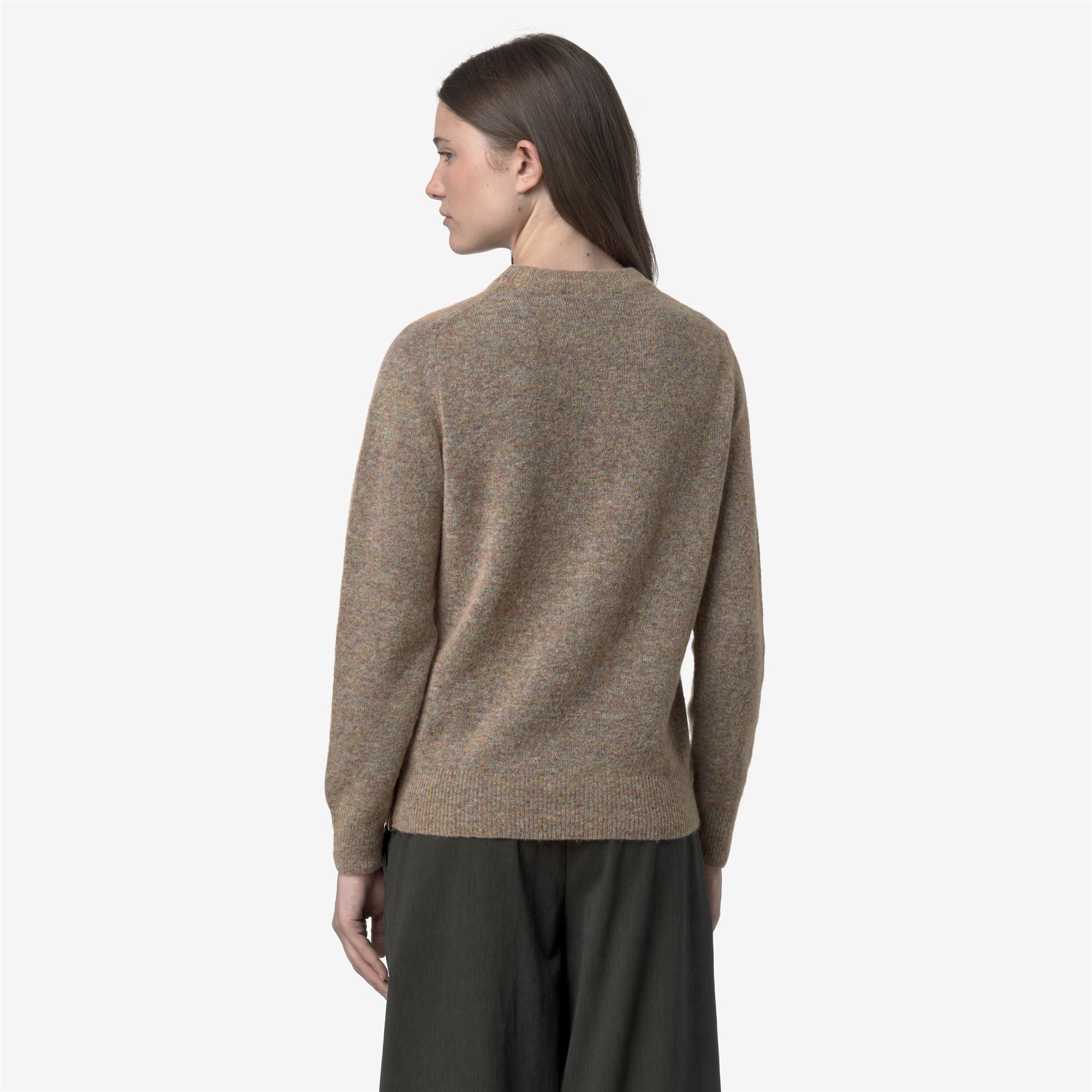 Knitwear_WOMAN_CLARISSE WOOL STRETCH_Pull Over_Pink Dust Mix - Commercial 6