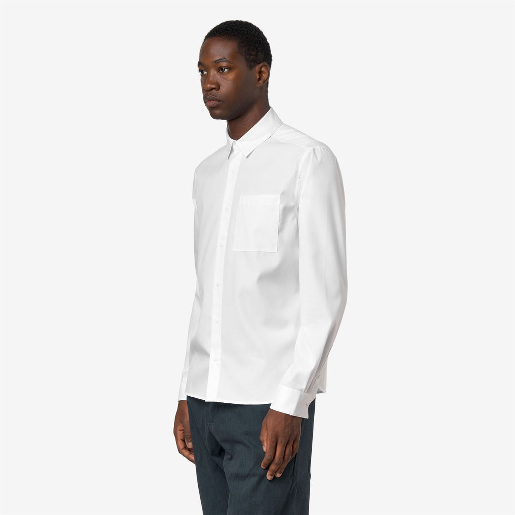Shirts_Man_DAMIR OXFORD NON IRON_Shirt_White - White - Commercial 5