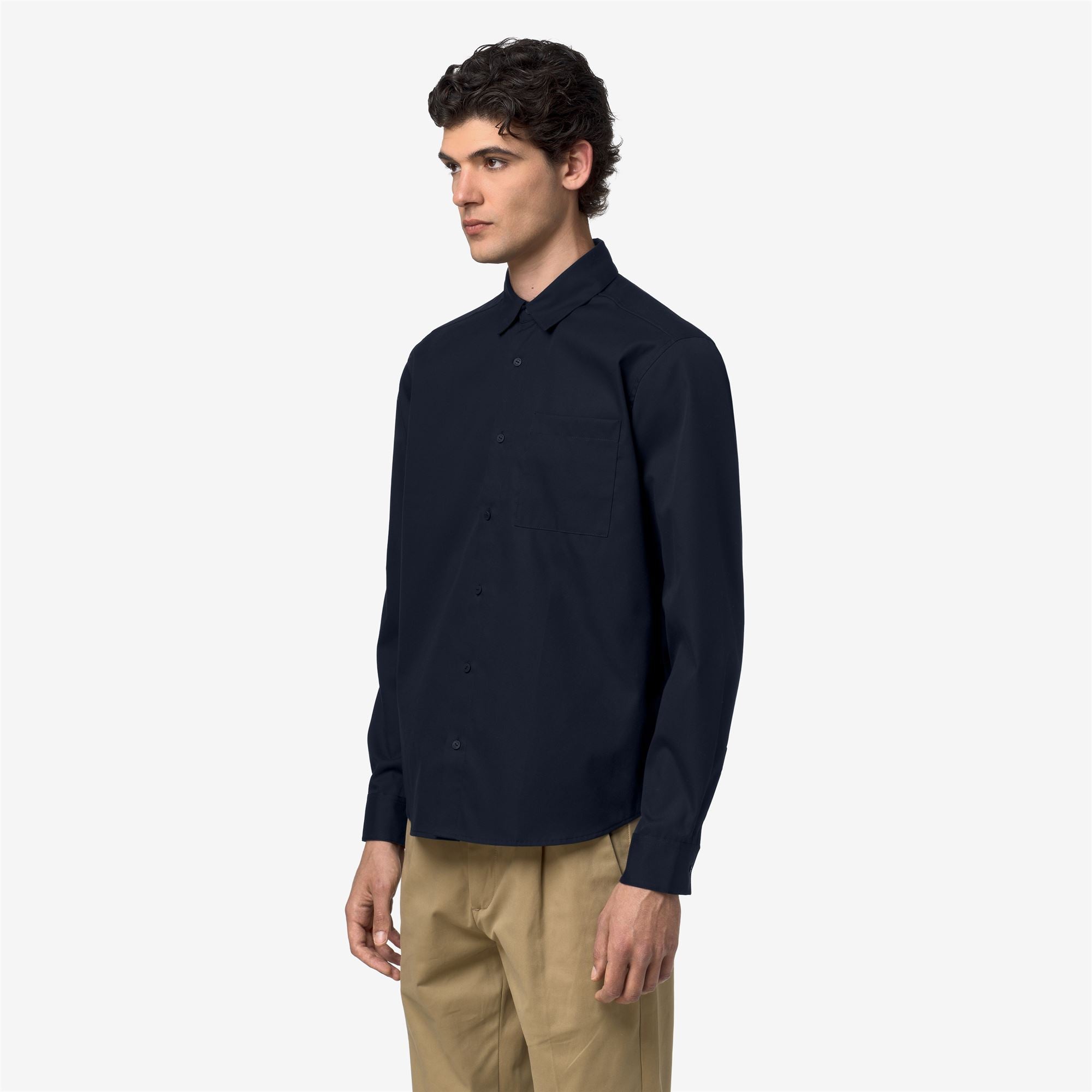 Shirts_Man_DAMIR OXFORD NON IRON_Shirt_Blue Depth - Commercial 5