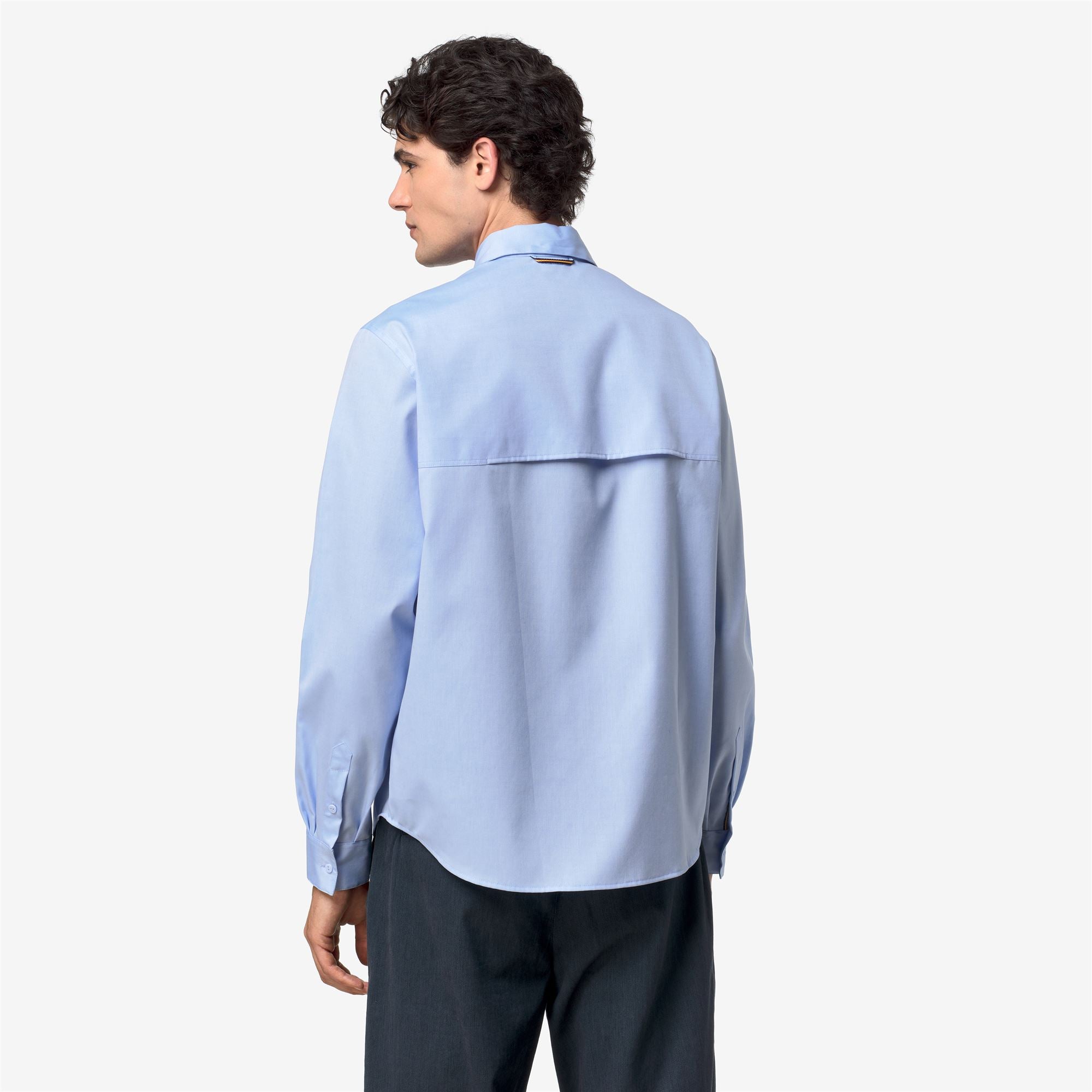 Shirts_Man_DAMIR OXFORD NON IRON_Shirt_Blue Sub - Commercial 6