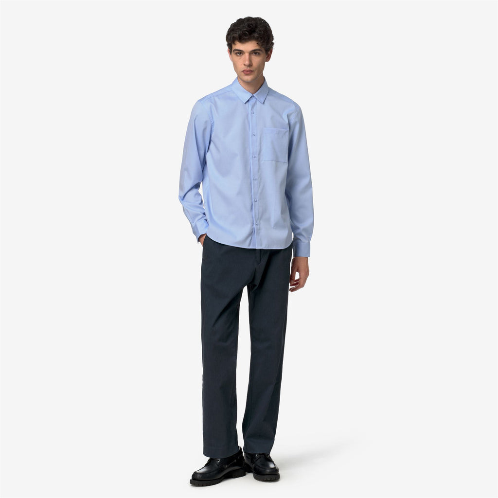 Shirts_Man_DAMIR OXFORD NON IRON_Shirt_Blue Sub - Commercial 7