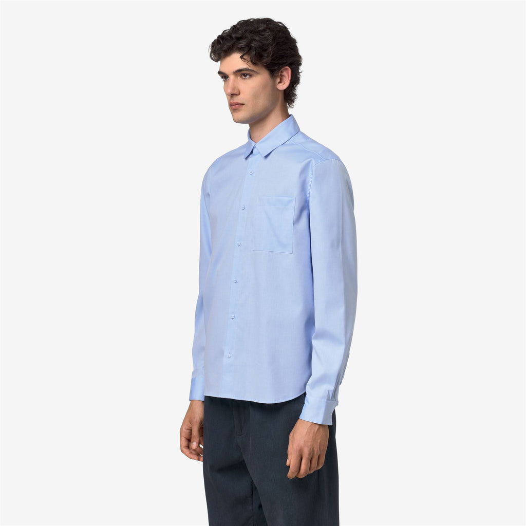 Shirts_Man_DAMIR OXFORD NON IRON_Shirt_Blue Sub - Commercial 5