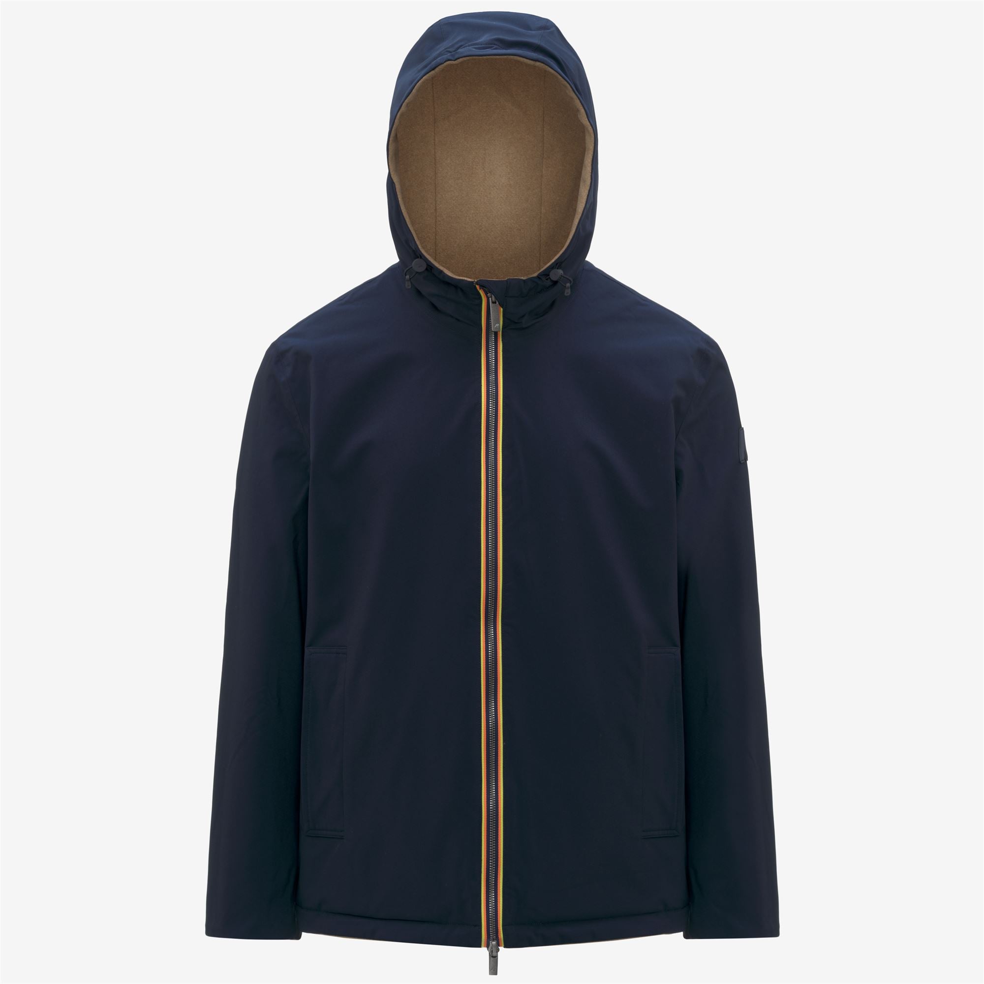 Jackets_Man_CLAUDEL WOOL BONDED DOUBLE_Mid_Beige Khaki - Blue Depth - Commercial 2