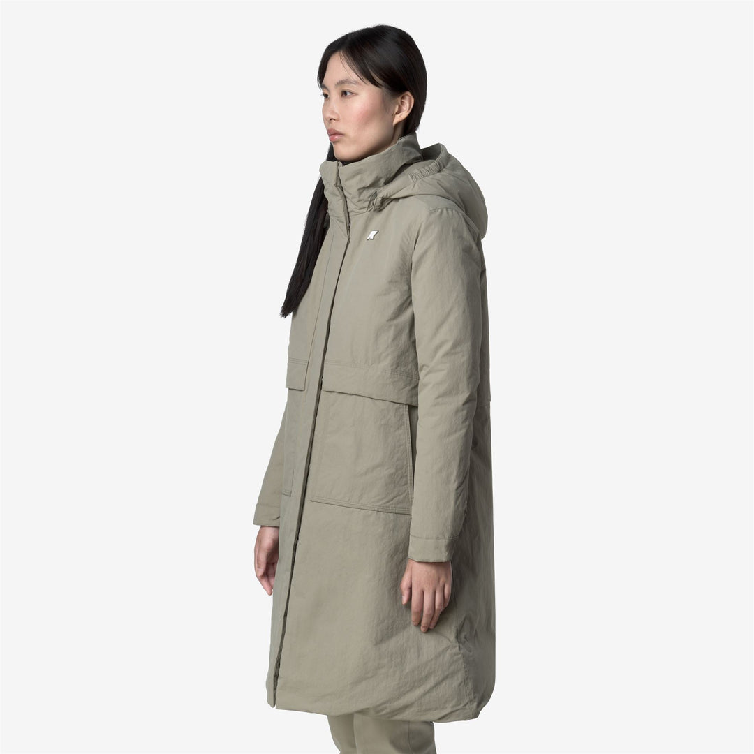 KALISHA WARM COTTON NYLON - Jackets - Long - WOMAN - Green Oak main