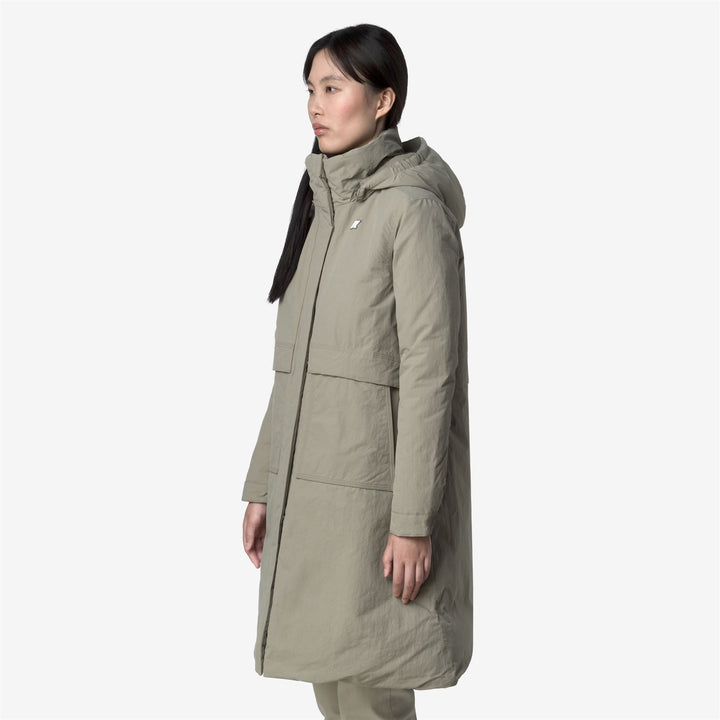 KALISHA WARM COTTON NYLON - Jackets - Long - WOMAN - Green Oak 10