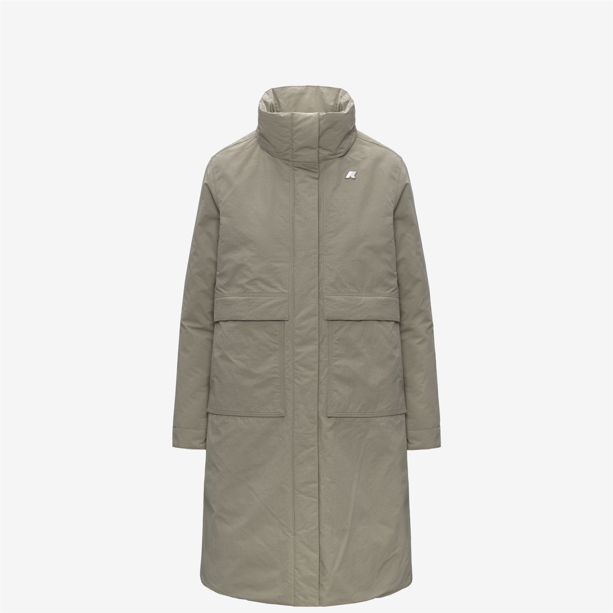 Jackets_WOMAN_KALISHA WARM COTTON NYLON_Long_Green Oak - Commercial 2