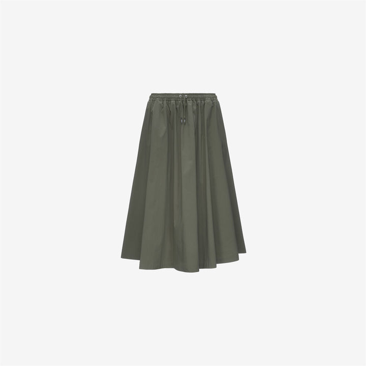 MOSELLA LIGHT POPLIN TECH - Skirts - Long - WOMAN - GREEN LICHEN