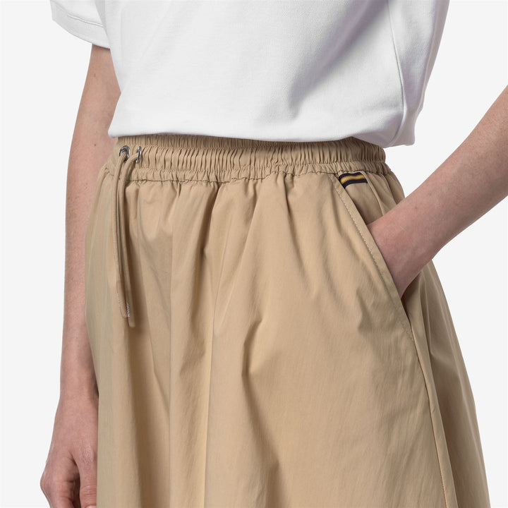 MOSELLA LIGHT POPLIN TECH - Skirts - Long - WOMAN - BEIGE ROPE