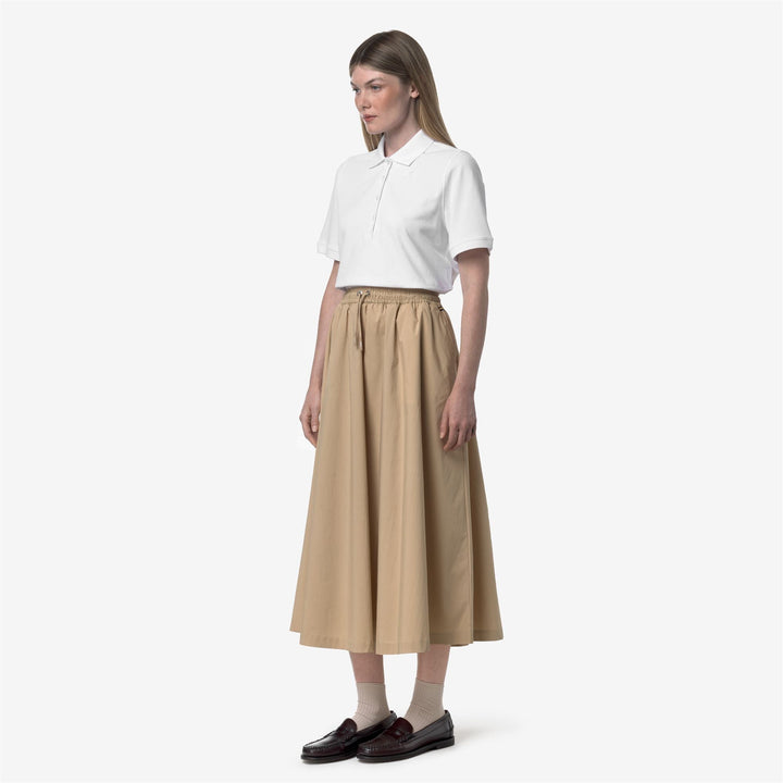 MOSELLA LIGHT POPLIN TECH - Skirts - Long - WOMAN - BEIGE ROPE