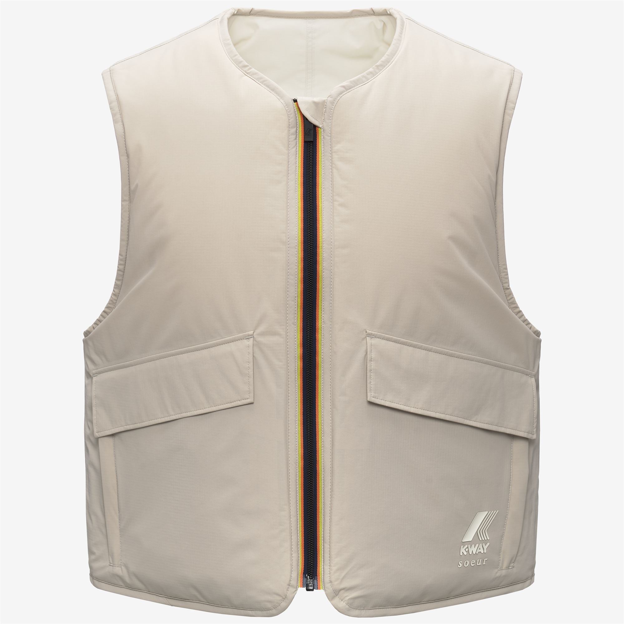 Jackets_WOMAN_ WES PADDED SOEUR_Vest_Grey Lt Calce-Beige Baby - Commercial 2
