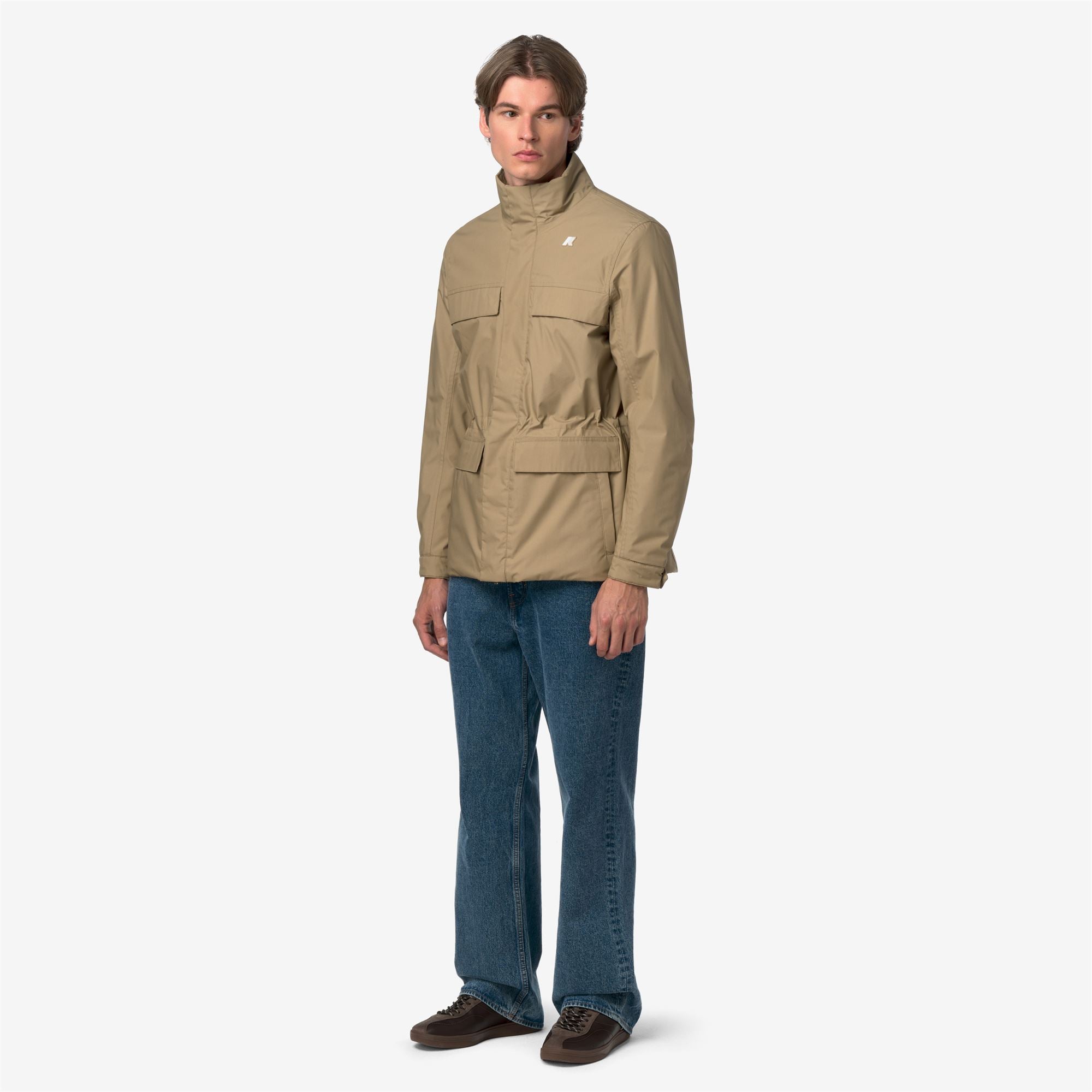 Jackets_Man_MANUENE WARM MICRO CANVAS_Mid_Beige Khaki - Commercial 7