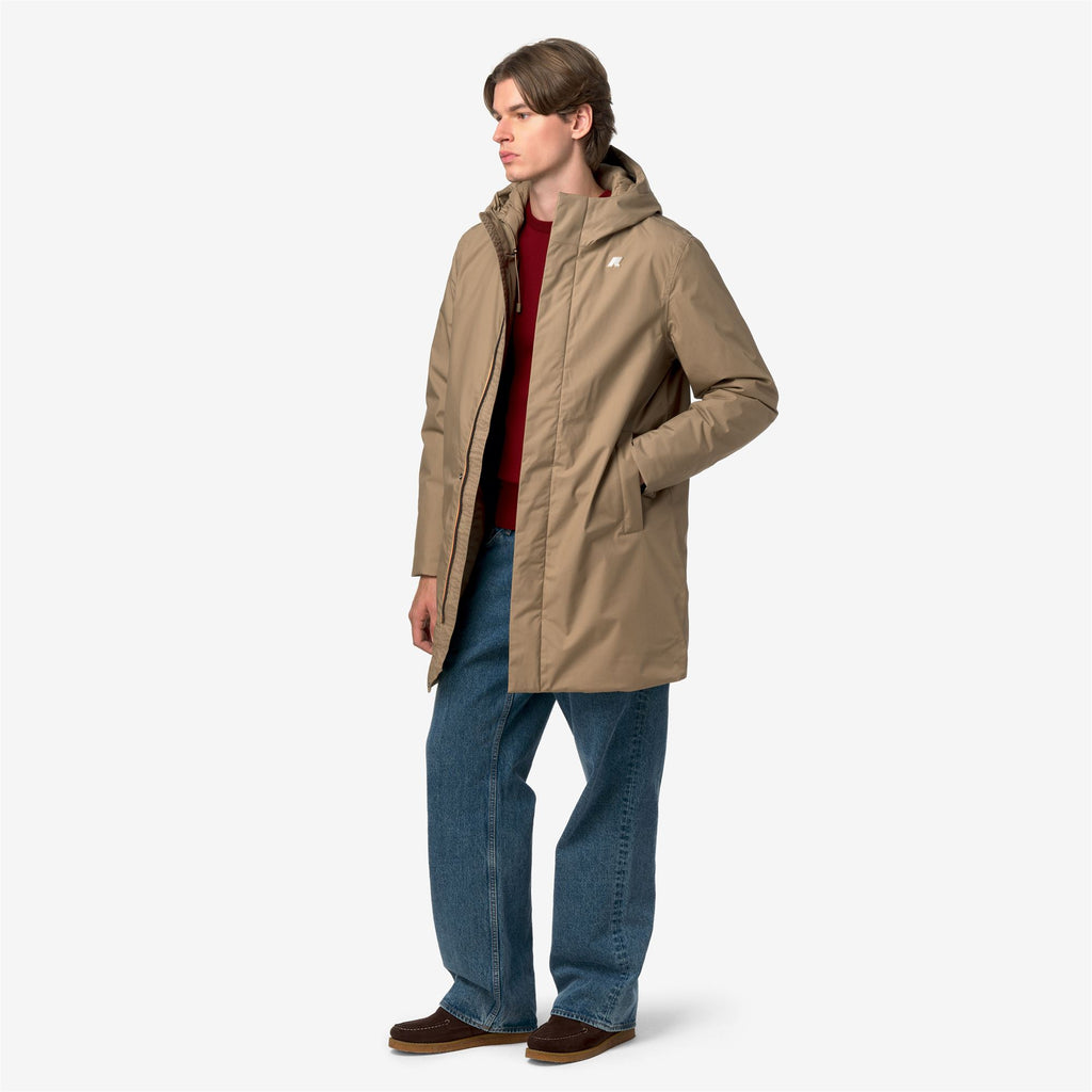 Jackets_Man_THOMAS WARM MICRO CANVAS_Long_Beige Khaki - Commercial 7