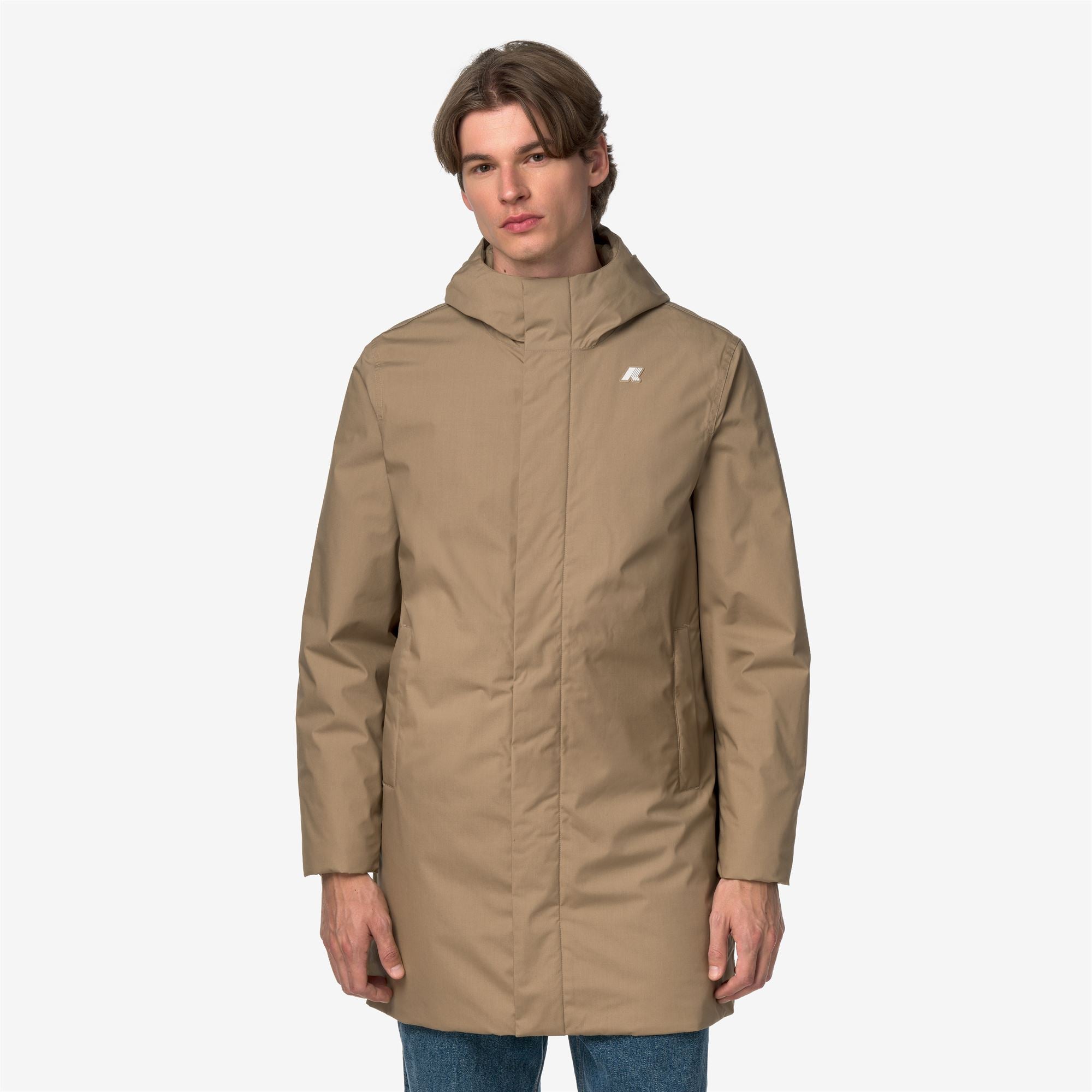 Jackets_Man_THOMAS WARM MICRO CANVAS_Long_Beige Khaki - Commercial 4