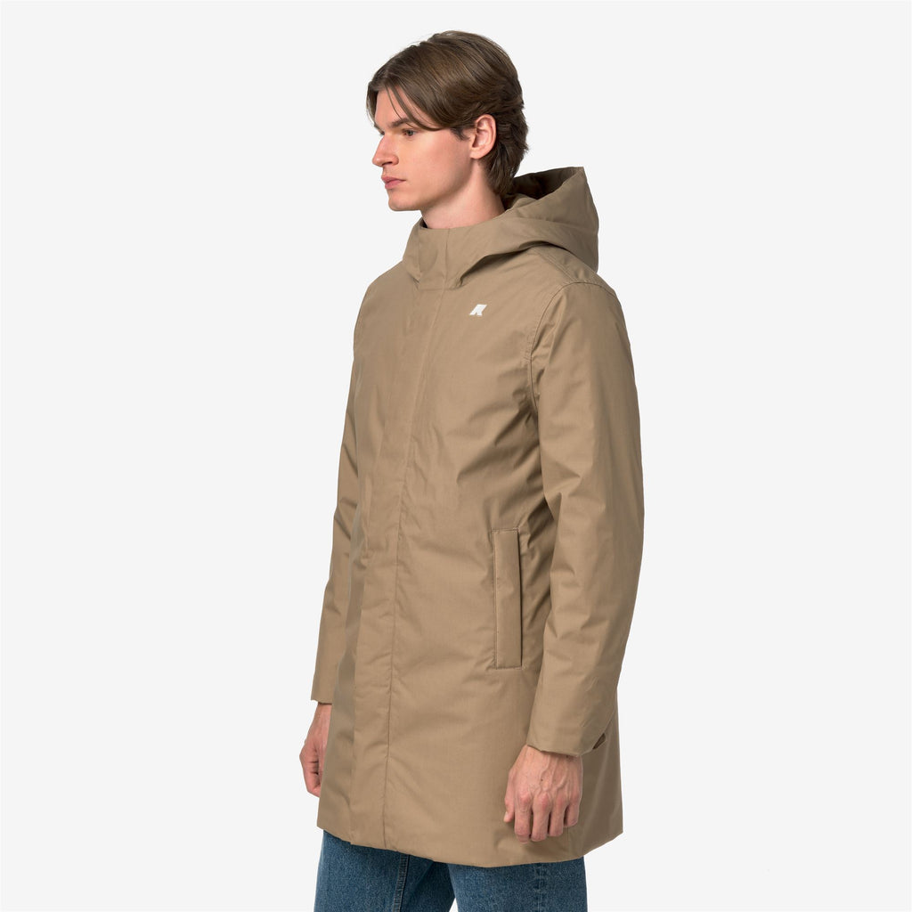 Jackets_Man_THOMAS WARM MICRO CANVAS_Long_Beige Khaki - Commercial 5