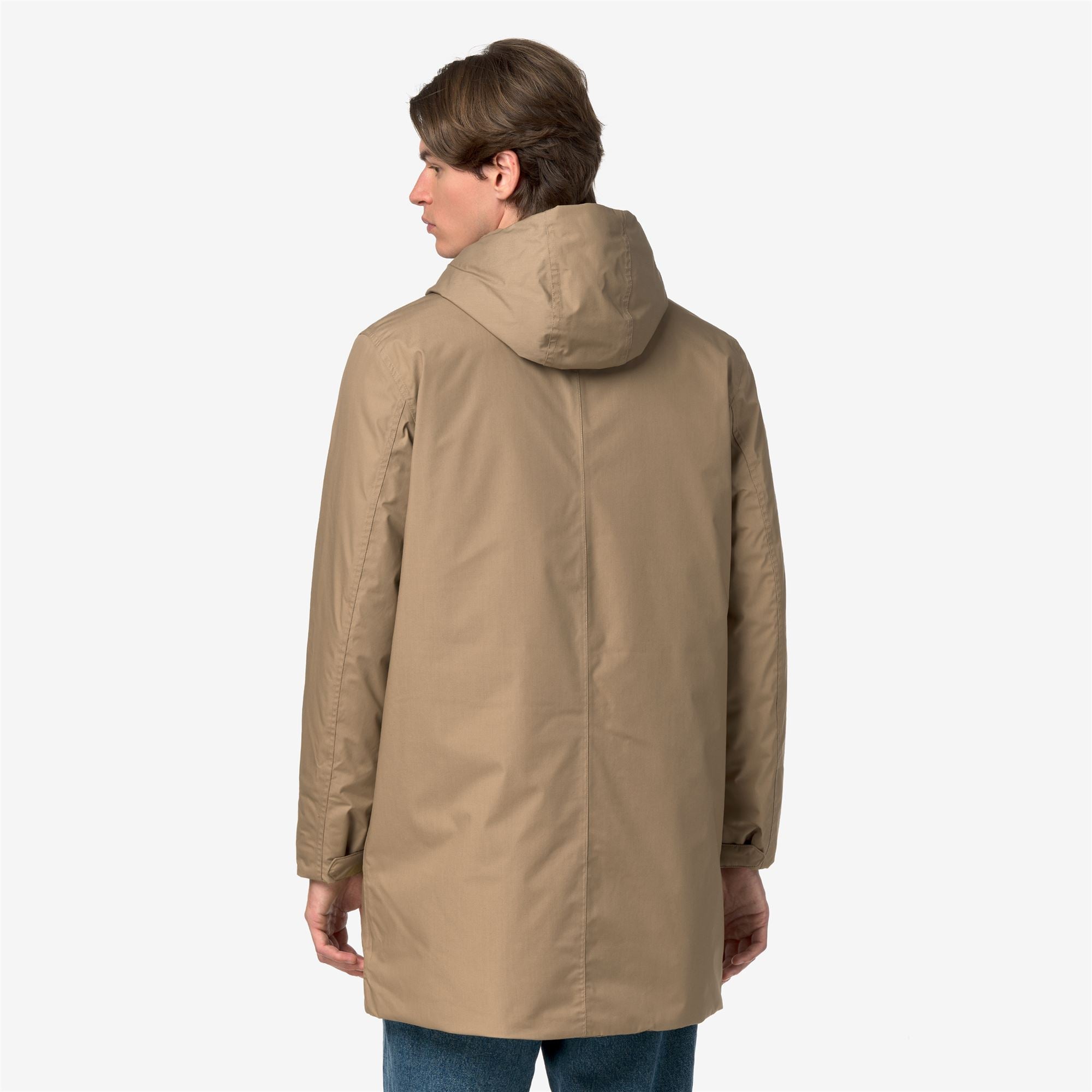 Jackets_Man_THOMAS WARM MICRO CANVAS_Long_Beige Khaki - Commercial 6