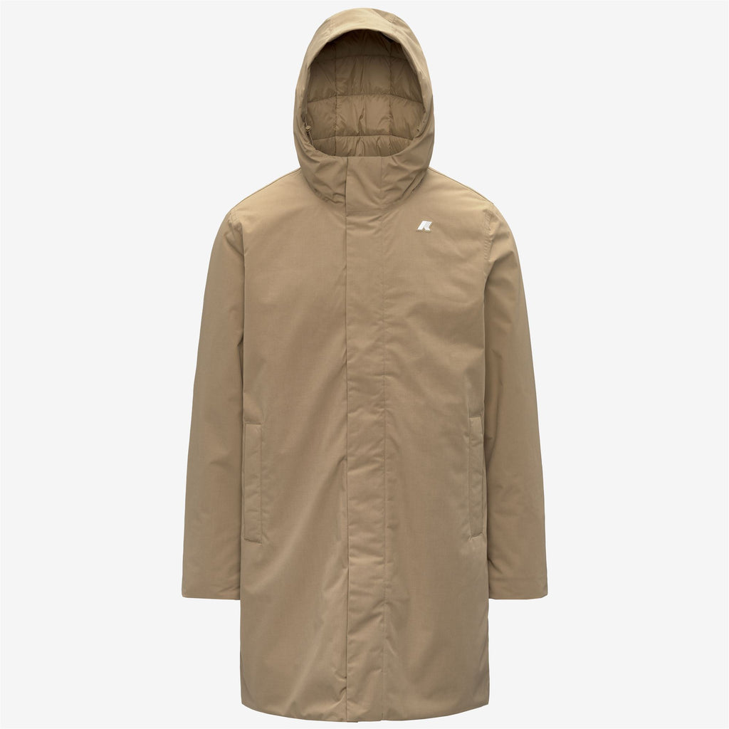 Jackets_Man_THOMAS WARM MICRO CANVAS_Long_Beige Khaki - Commercial 1