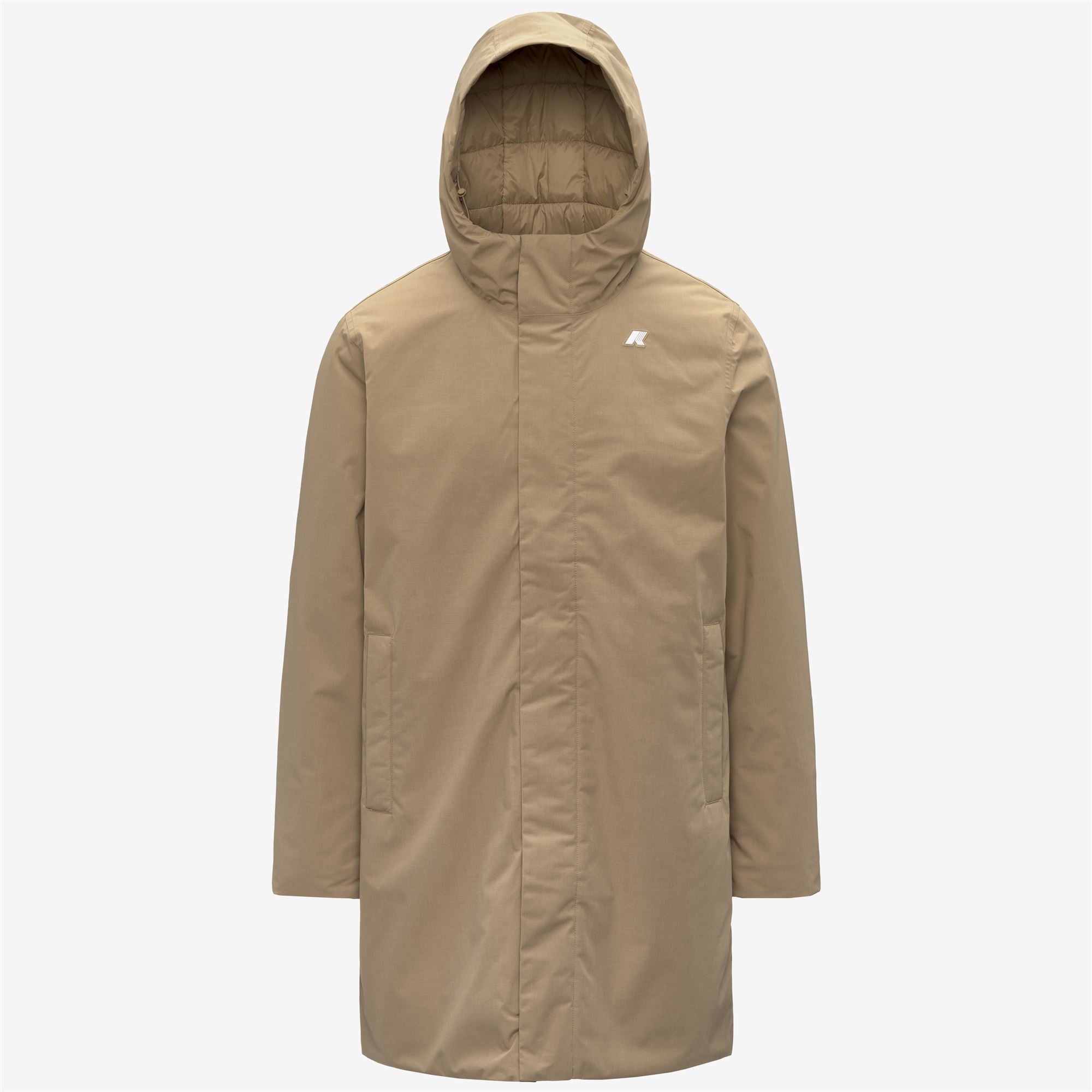 Jackets_Man_THOMAS WARM MICRO CANVAS_Long_Beige Khaki - Commercial 1
